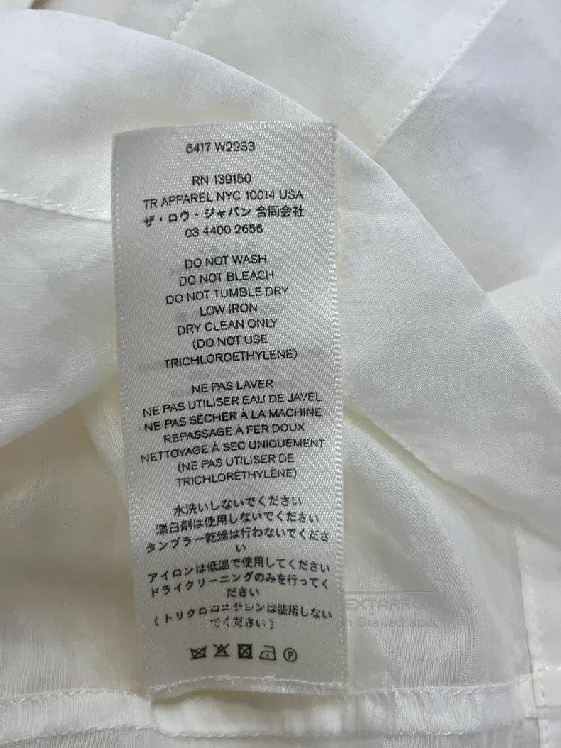 The Row The Row White Lapel Shirt Size XS / US 0-2 / IT 36-38 - 5 Thumbnail