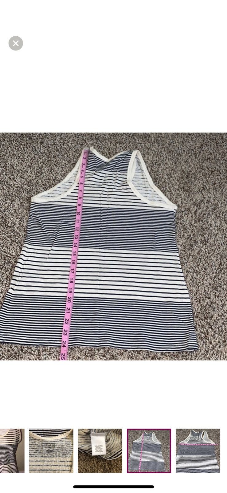 Sonoma Sonoma XS striped tank top Size XS / US 0-2 / IT 36-38 - 3 Thumbnail