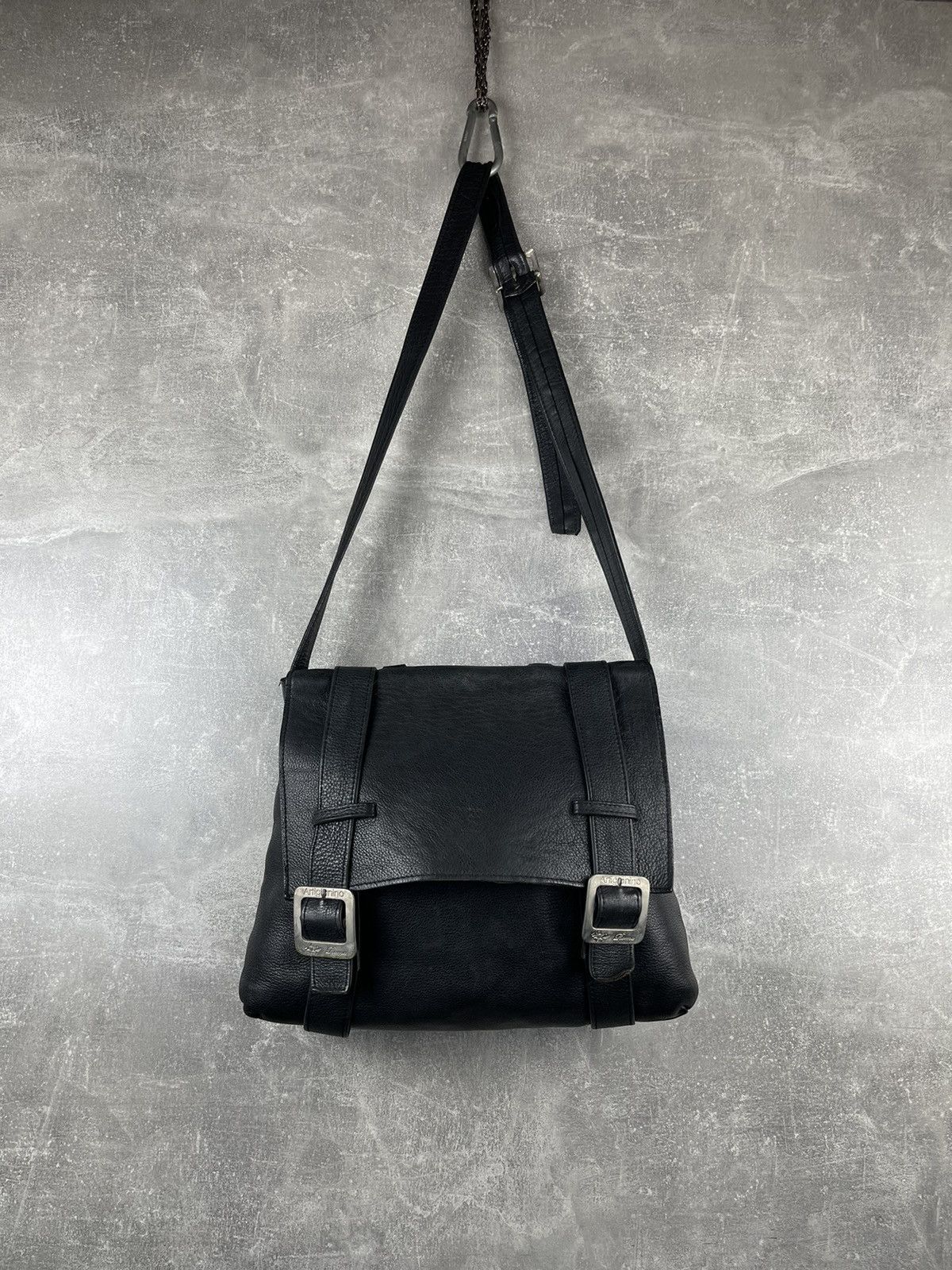 Other Artigianino Artisanal Italian Leather Messenger Shoulder Bag Size ONE SIZE - 1 Thumbnail
