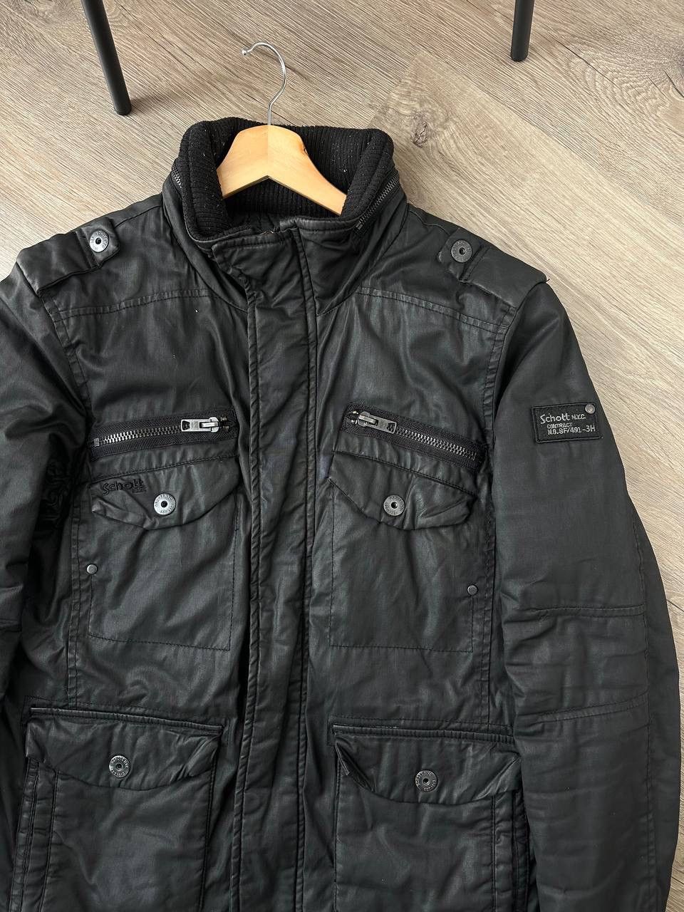 Japanese Brand × Schott × Vintage Vintage Japanese Schott Black Faded Pocket Jacket Size US M / EU 48-50 / 2 - 9 Thumbnail