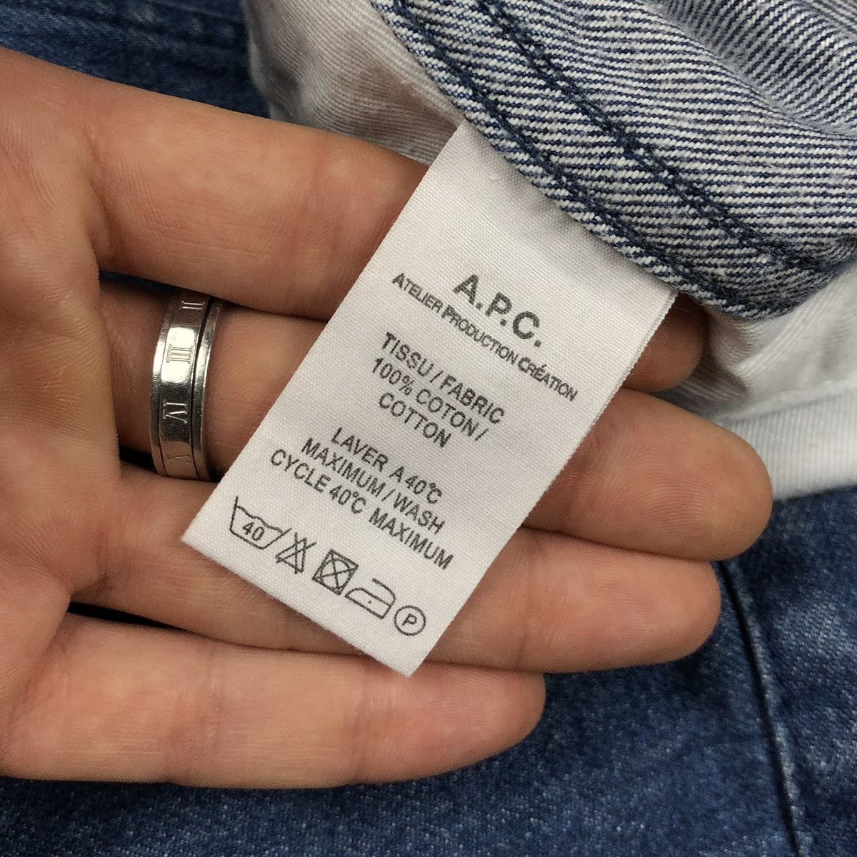 A.P.C. Vintage A.P.C. Paris France Designer Denim Jacket y2k crazy Size S / US 4 / IT 40 - 9 Thumbnail