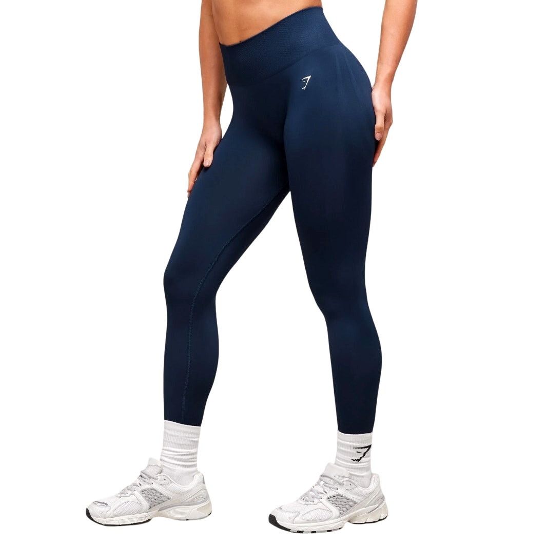 Gymshark Gymshark Navy Blue High Waist Everyday Seamless Leggings Size 28" / US 6 / IT 42 - 4 Thumbnail