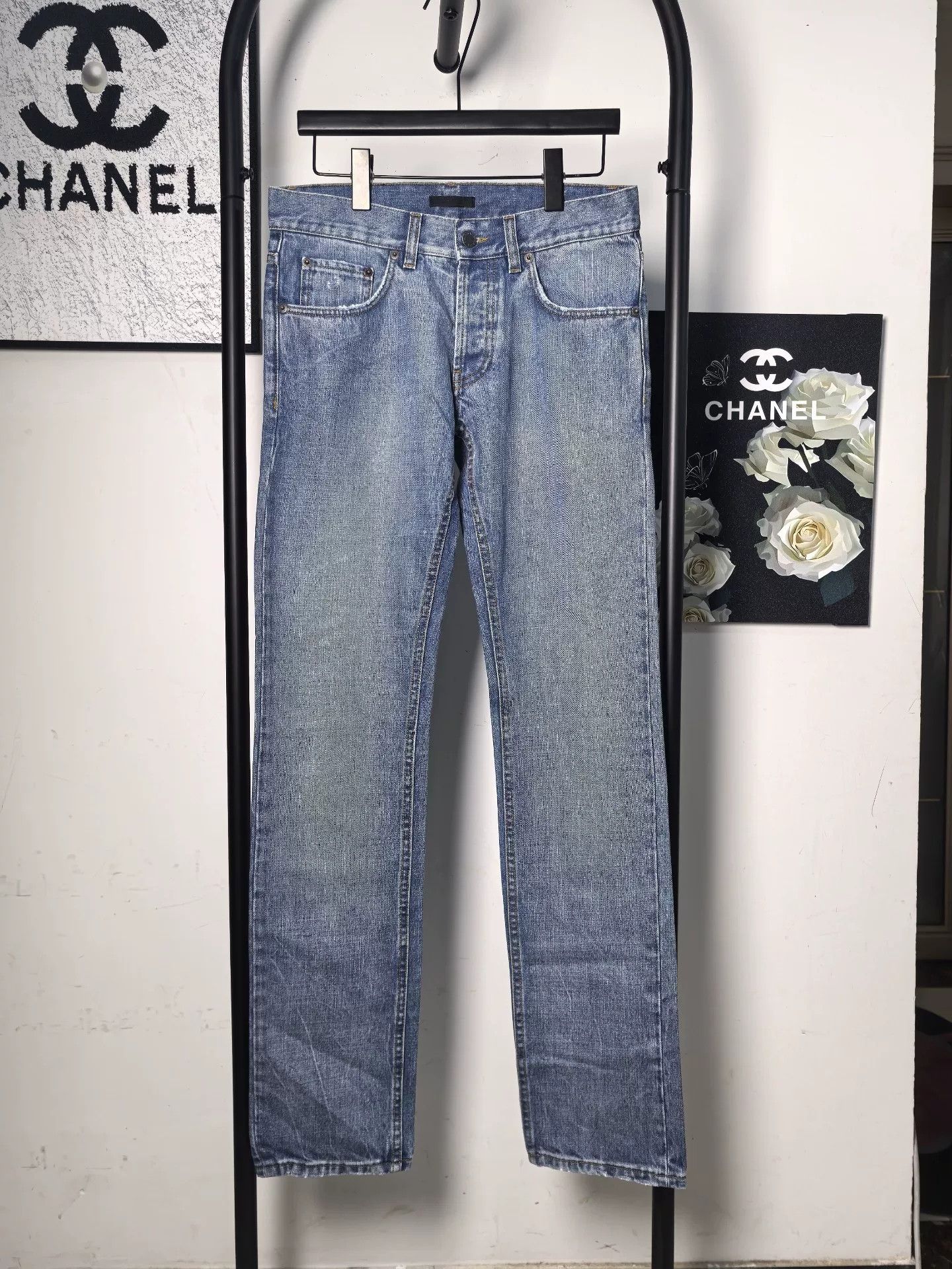 Prada Prada Denim Pants with Leather Label Size US 31 - 1 Thumbnail