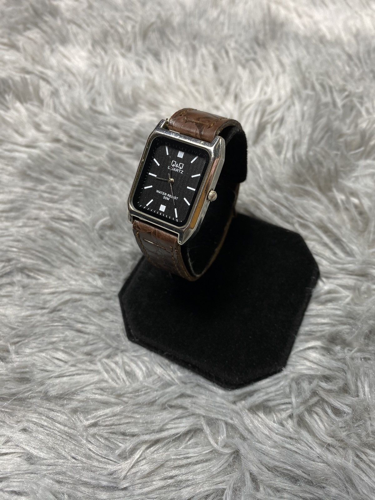 Japanese Brand Classic Brown Leather Quartz Watch | Japanese Brand Size ONE SIZE - 2 Thumbnail