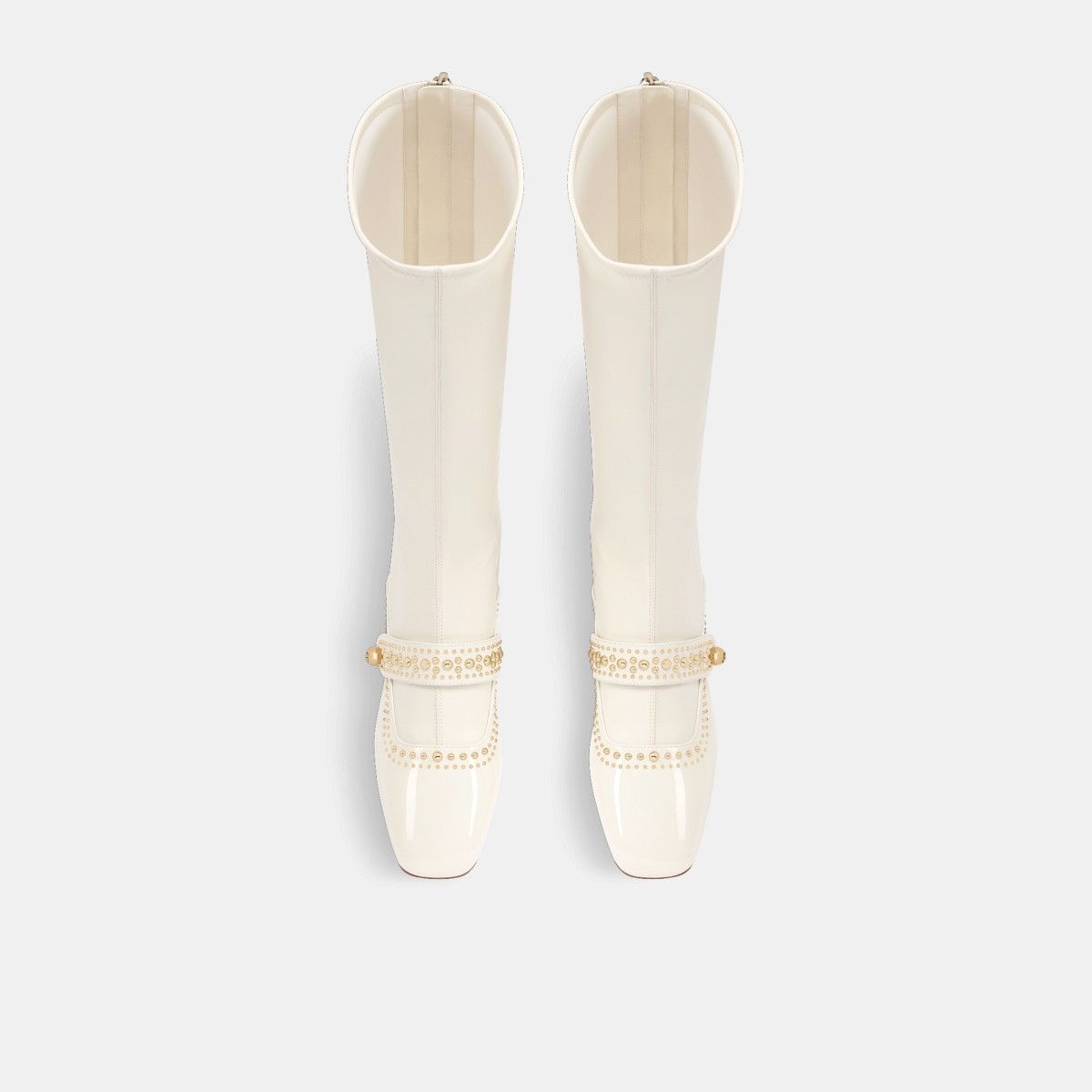 Dior o1w1db10326 Belle D-Heeled Boot in White Size US 9 / IT 39 - 3 Thumbnail