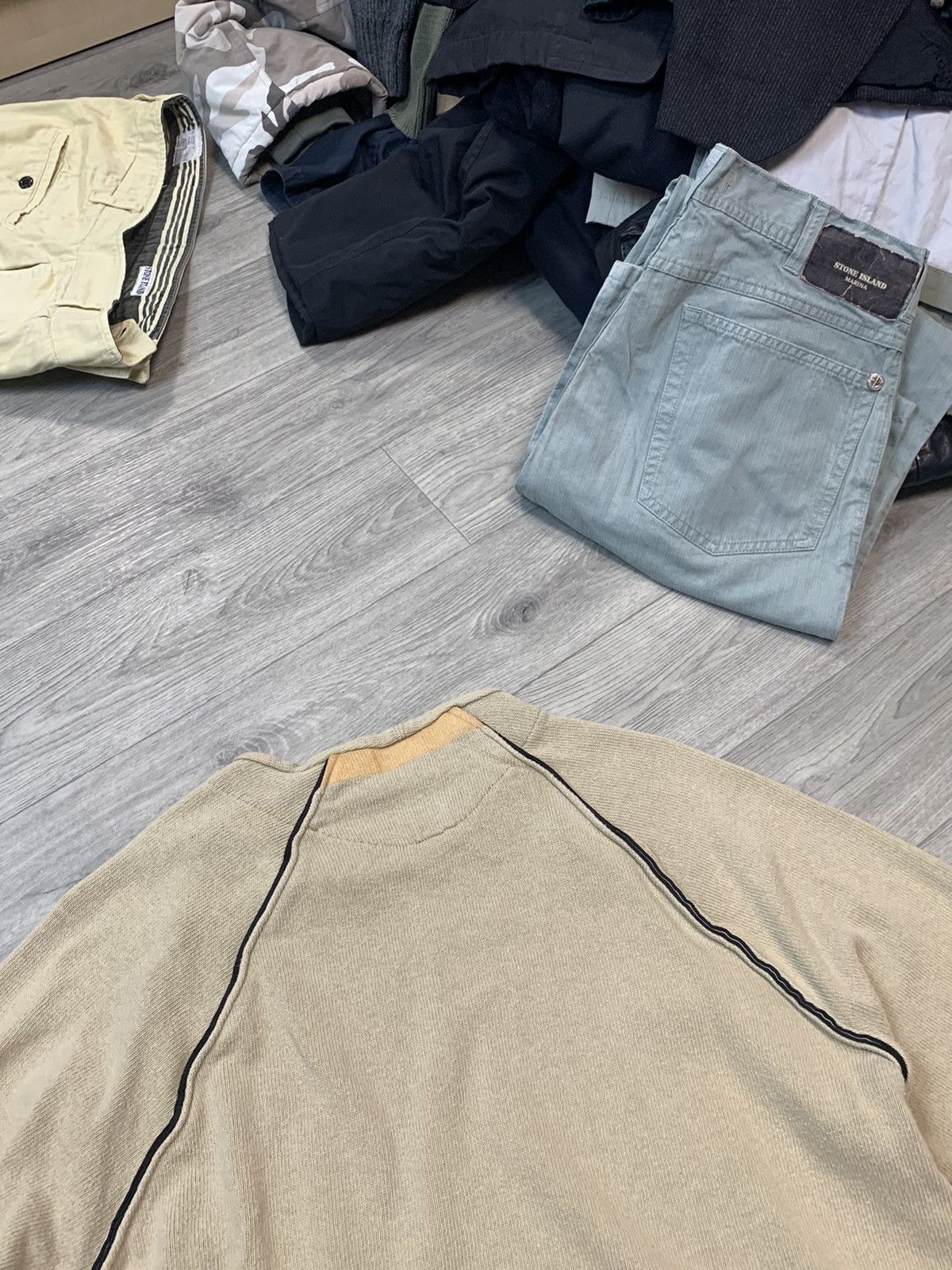 Stone Island × Vintage SS04 STONE ISLAND YELLOW CREWNECK SWEATSHIRT Size US M / EU 48-50 / 2 - 15 Thumbnail