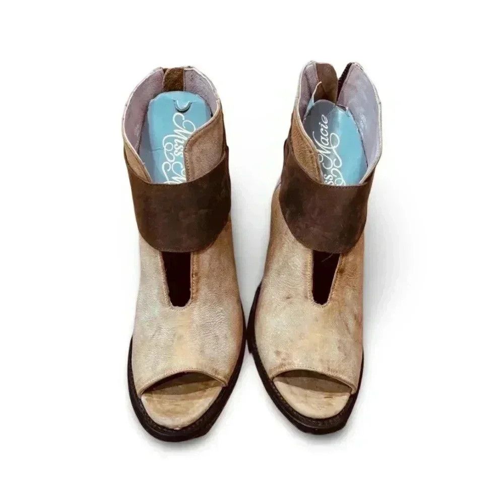Other Miss Macie Distressed Leather Ankle Boots NWT Size US 9 / IT 39 - 3 Thumbnail