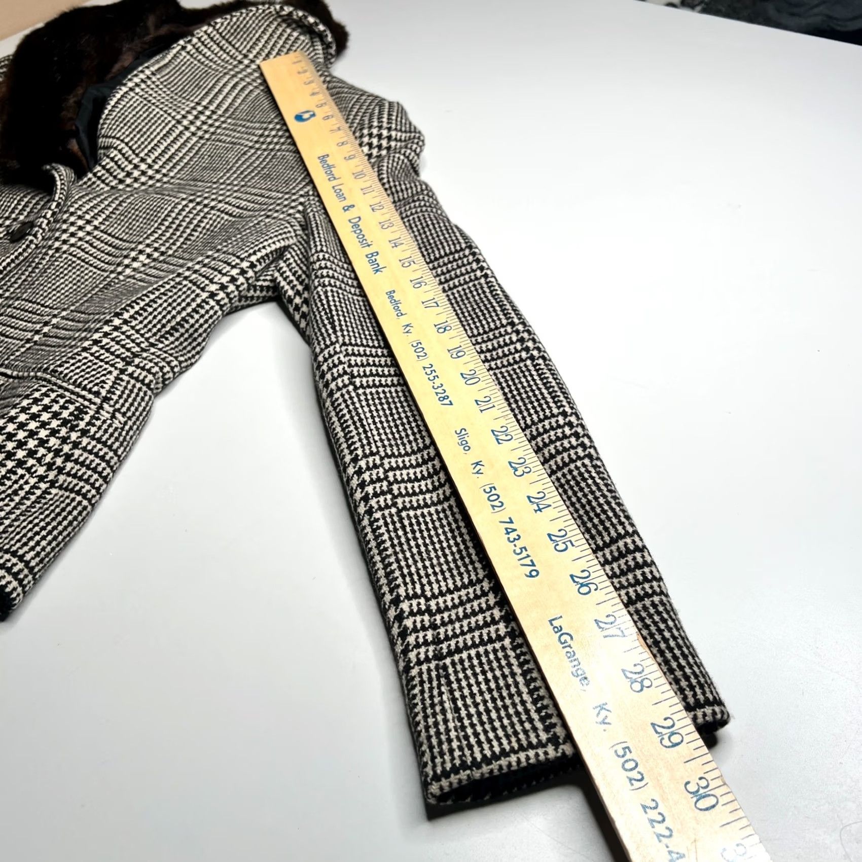 Ralph Lauren VINTAGE Ralph Lauren Equestrian Wool Blazer Jacket Faux Fur Collar Brown Plaid Size 12 Size XL / US 12-14 / IT 48-50 - 2 Thumbnail