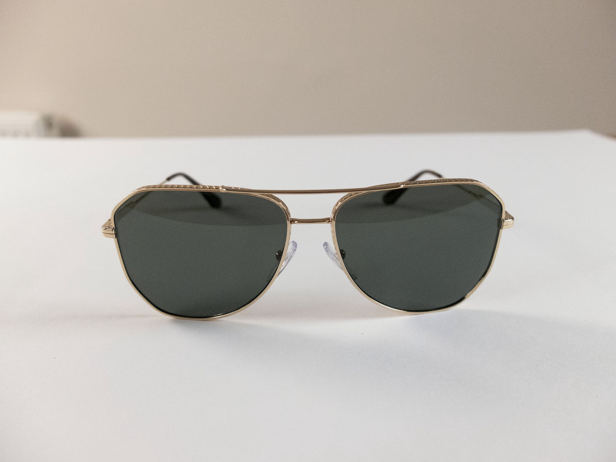 Prada PRADA gold tone metal aviator frame sunglasses authentic Size ONE SIZE - 5 Thumbnail