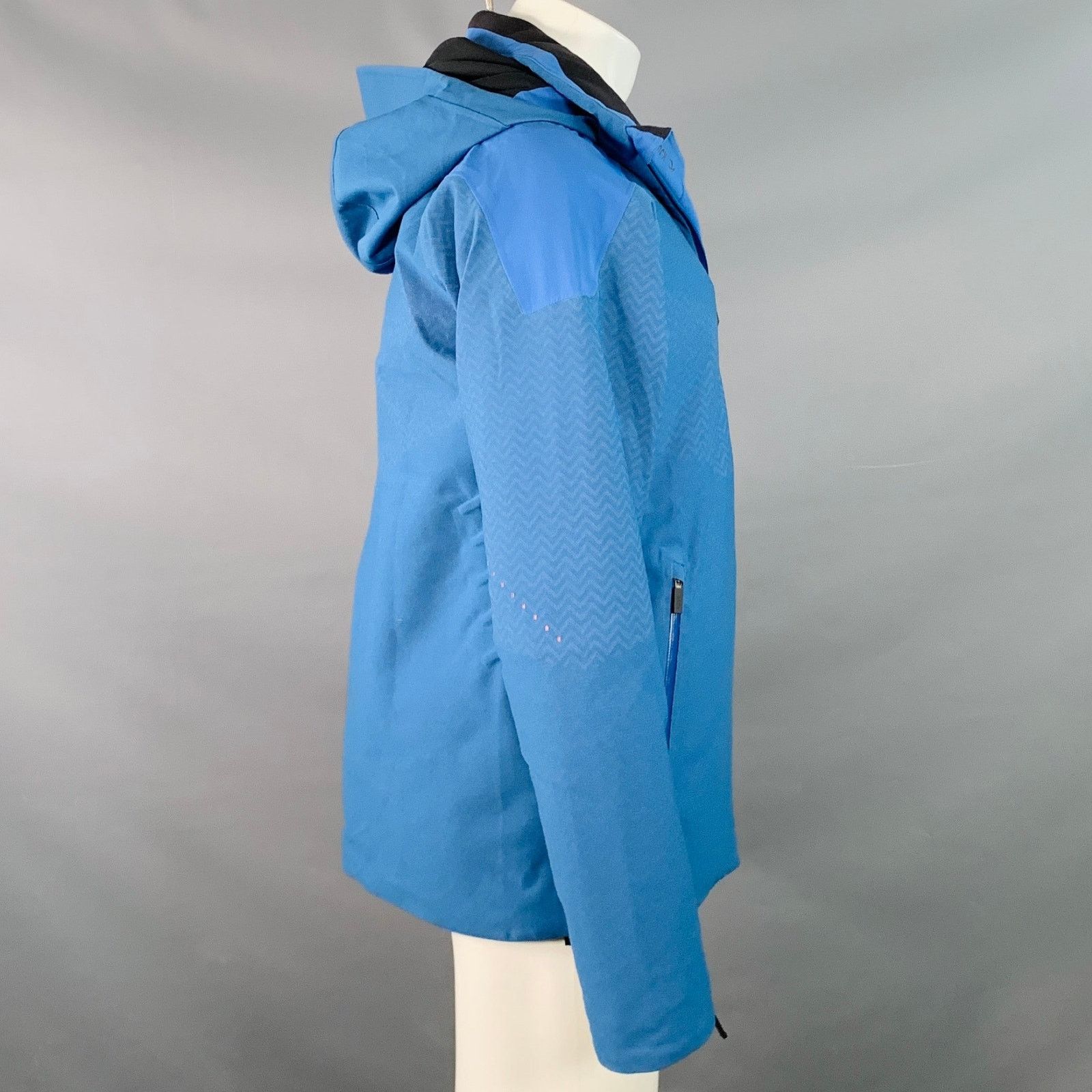 KJUS KJUS Size M Freelite Blue Chevron Polyester Ski Jacket Size US M / EU 48-50 / 2 - 3 Thumbnail