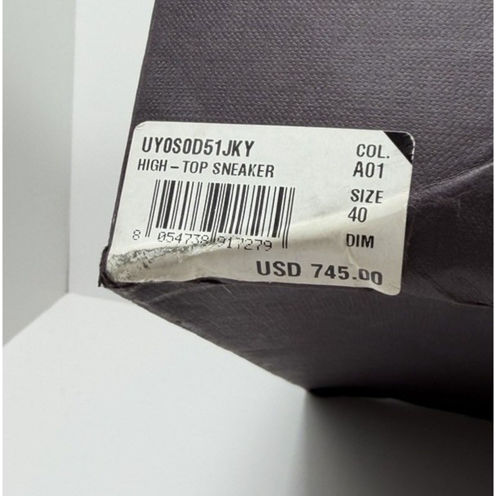 Valentino Size 40EU/7US - Valentino VLTN High Top White Sneakers Size US 7 / EU 40 - 9 Thumbnail