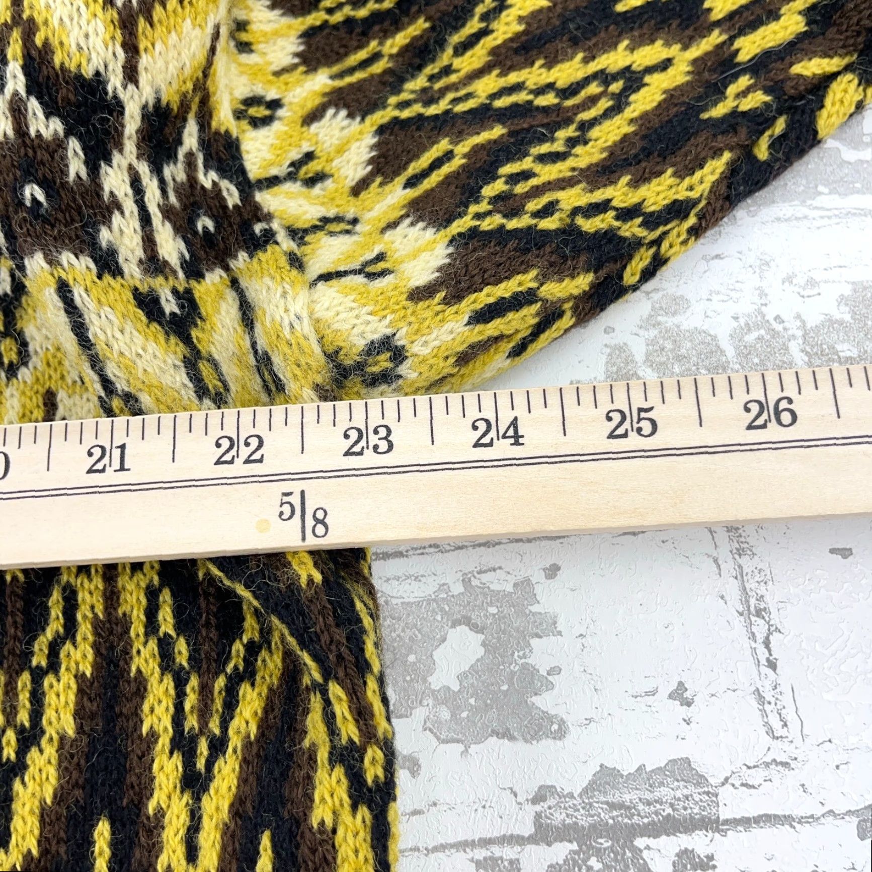 Vintage VINTAGE Meergans German Wool Sweater Men XL Yellow Geometric Pullover All Seasons Size US XL / EU 56 / 4 - 7 Thumbnail