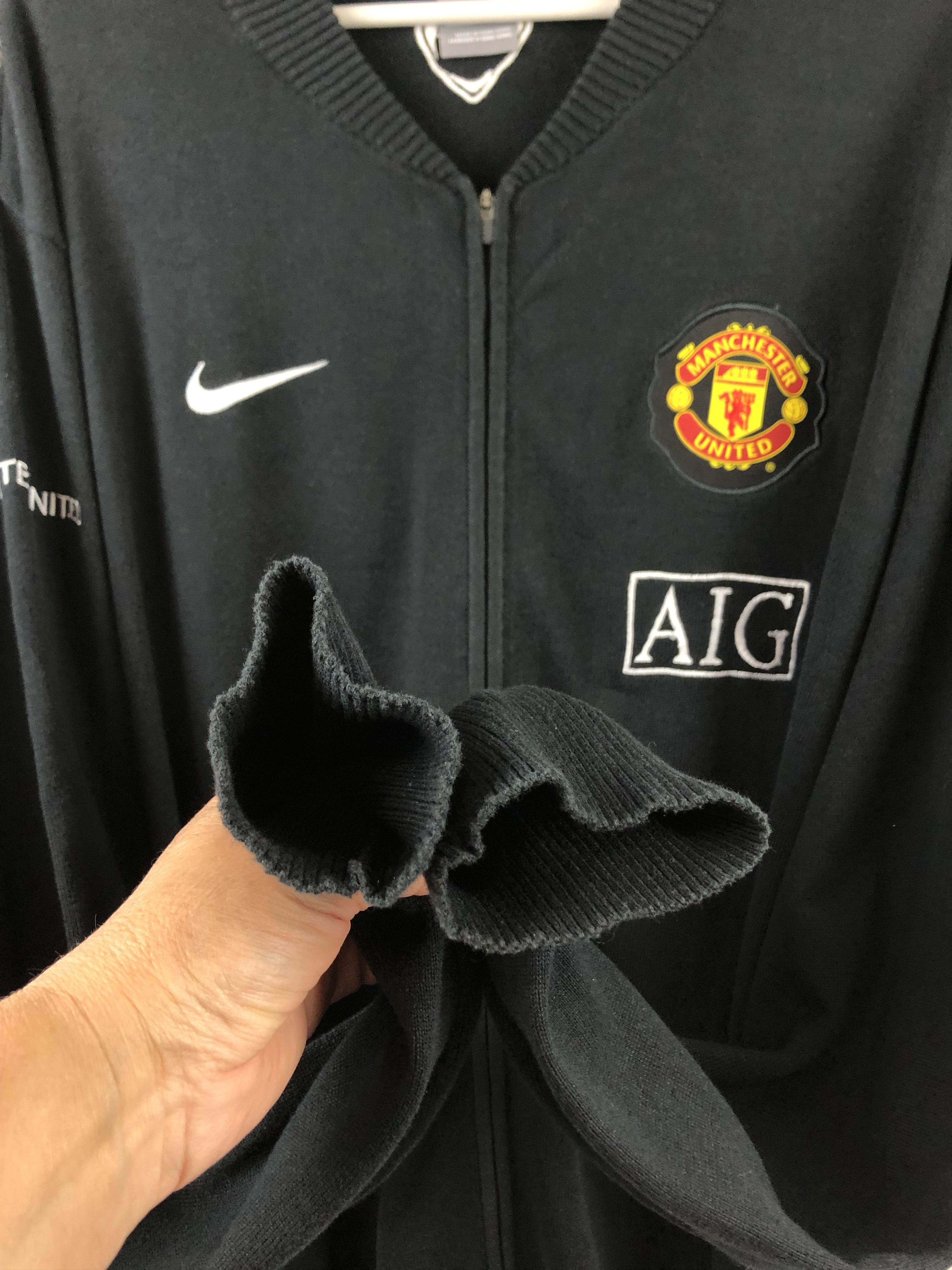 Nike Vintage Manchester United Football Jacket Sweater Soccer Size US L / EU 52-54 / 3 - 5 Thumbnail
