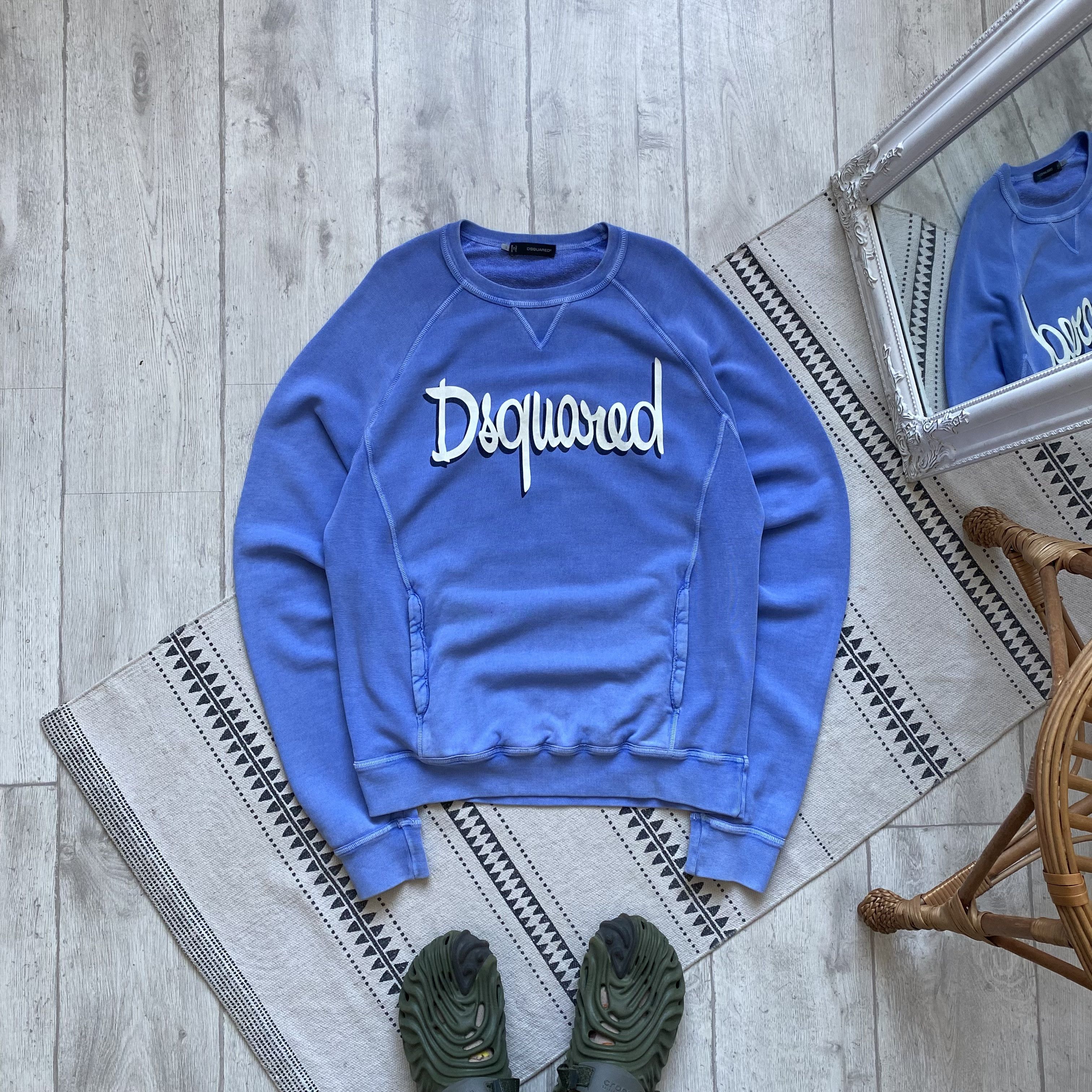 Dsquared2 Vintage 00s Dsquared 2 sweatshirt pocket Y2K Size US XL / EU 56 / 4 - 1 Thumbnail