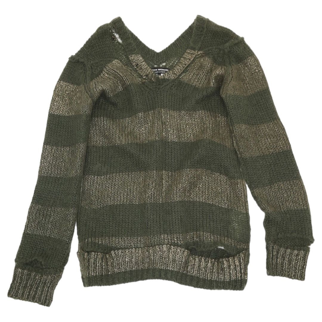 image of Comme Des Garcons x Junya Watanabe Mohair Knit in Green, Men's (Size Small)