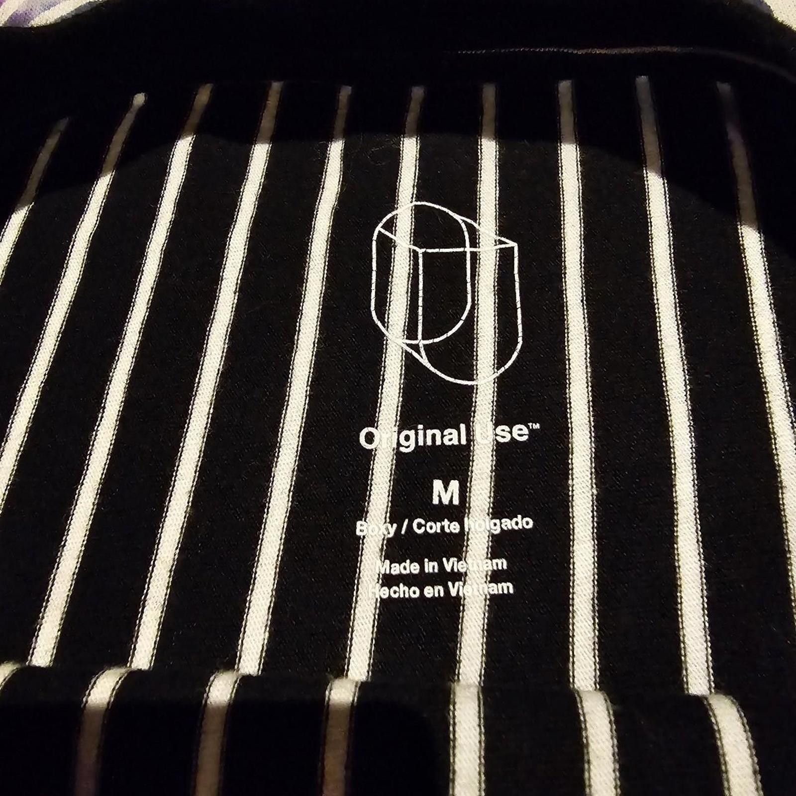Designer Men's Black and White Stripped Shirt Size US M / EU 48-50 / 2 - 6 Thumbnail