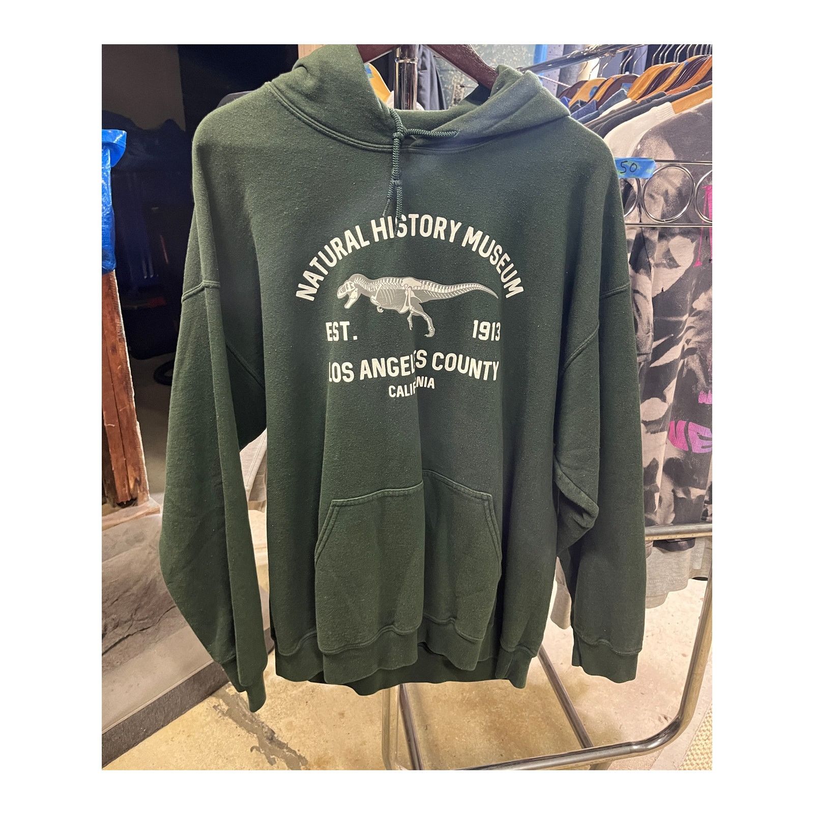 Los Angeles Apparel Natural History Museum LA T Rex Skeleton Hoodie Size US XL / EU 56 / 4 - 1 Preview