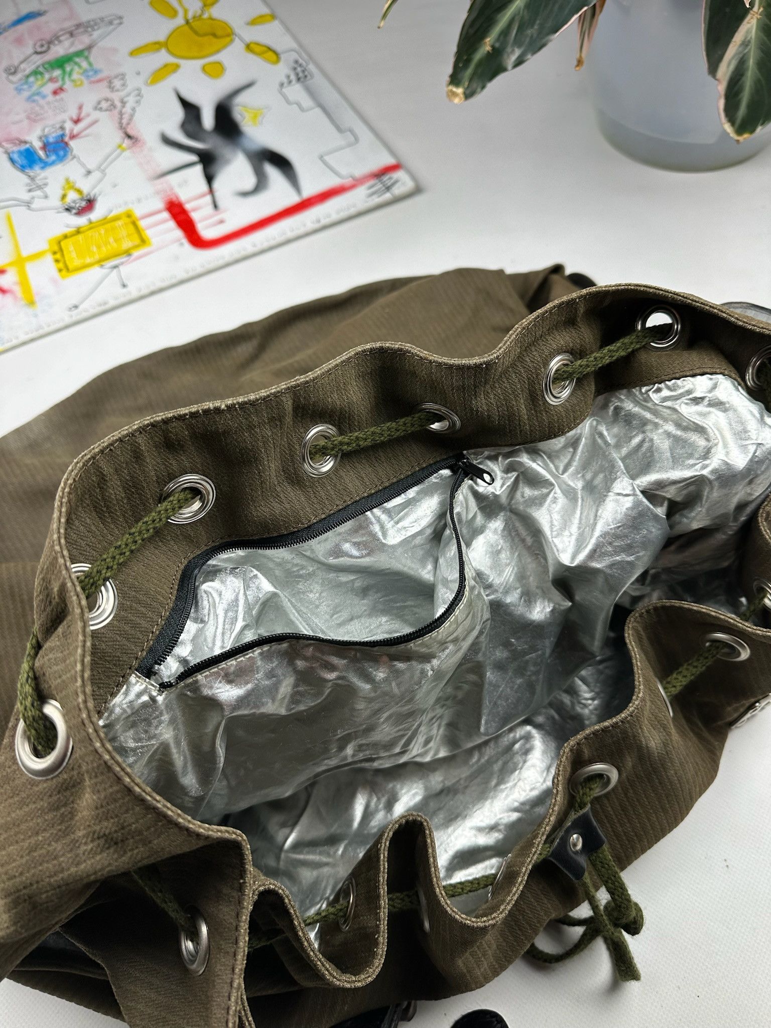 2000s Dolce & Gabbana Black army Cargo Shoulder Bag