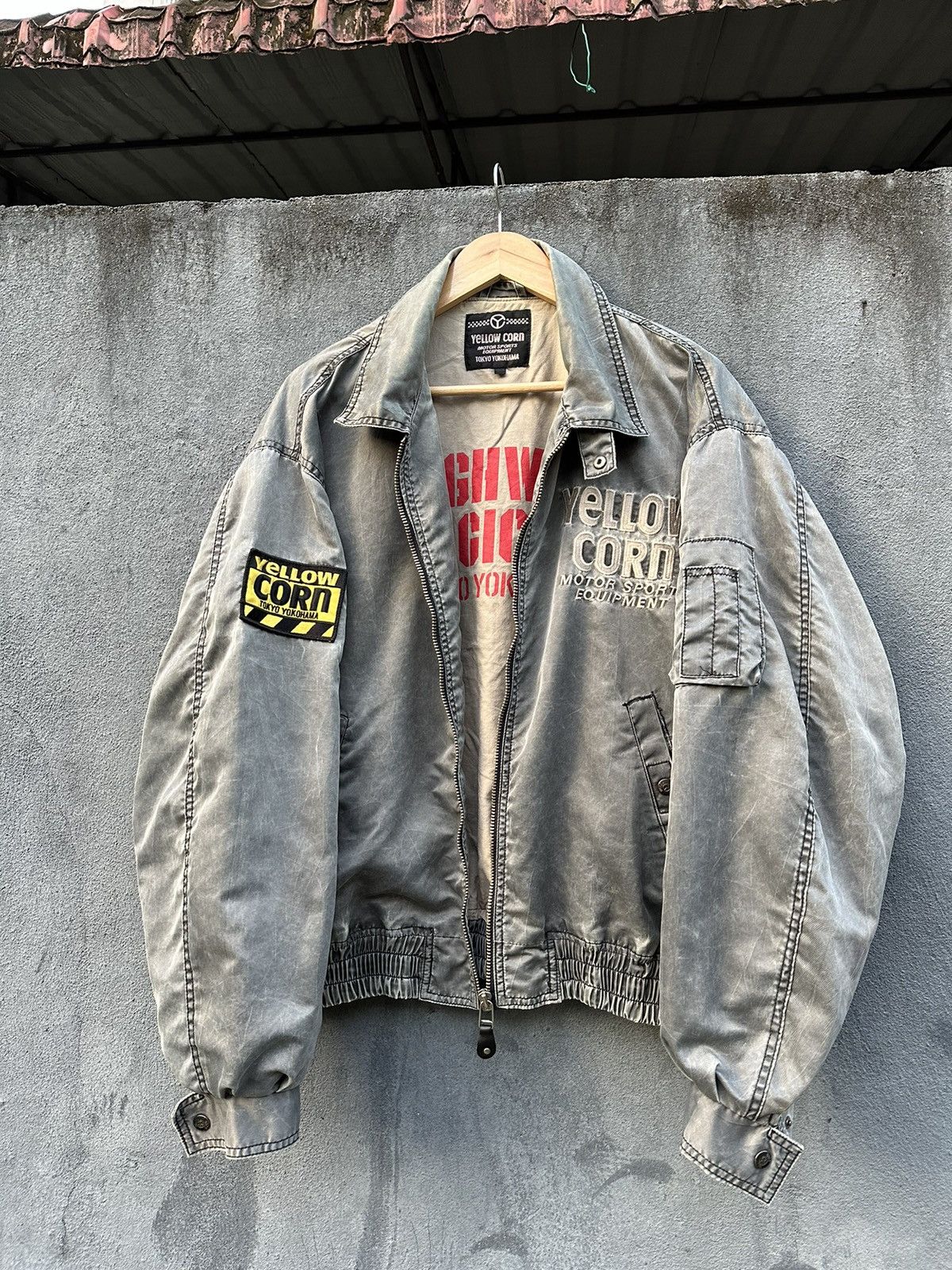 YELLOW CORN 👹Vintage Yellow Corn Sledge Hammer Bomber Jacket Size US L / EU 52-54 / 3 - 2 Thumbnail