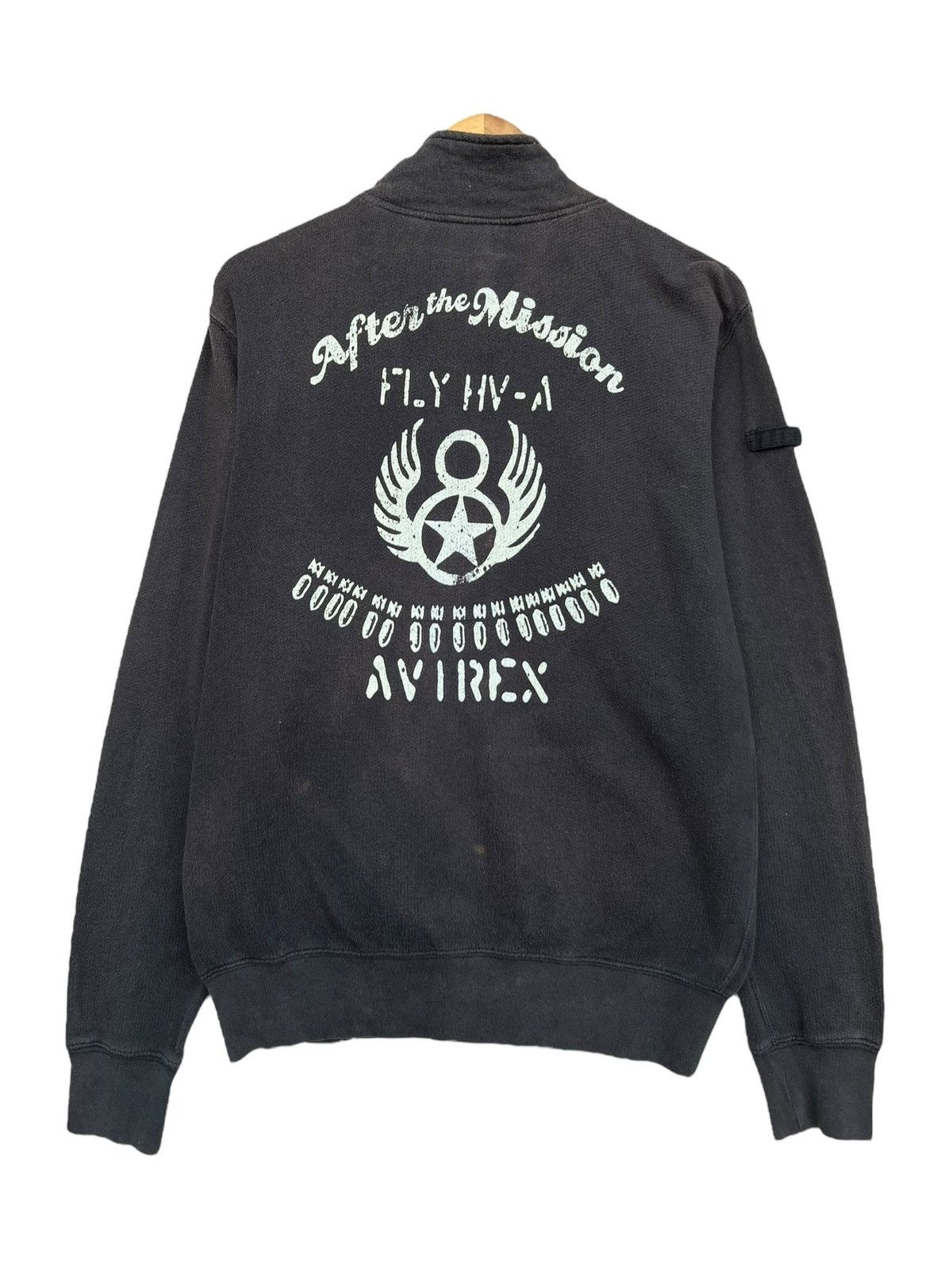 Avirex Y2k AVIREX USAAF Black Sweater Size US S / EU 44-46 / 1 - 3 Thumbnail