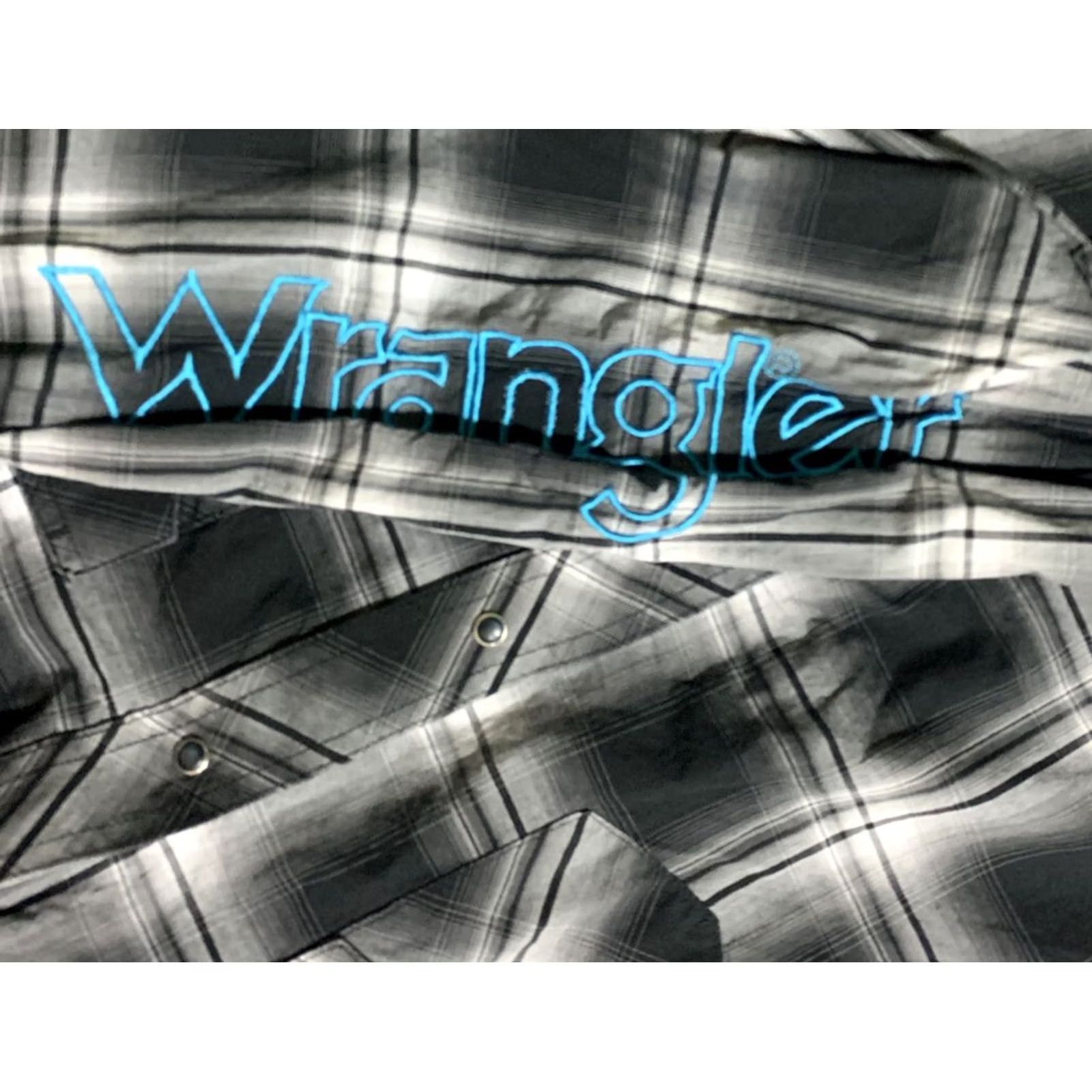 Wrangler Wrangler Mens Plaid Western Shirt 2XL Extra Large Embroidered Rodeo Pearl Snap Size US XXL / EU 58 / 5 - 4 Thumbnail