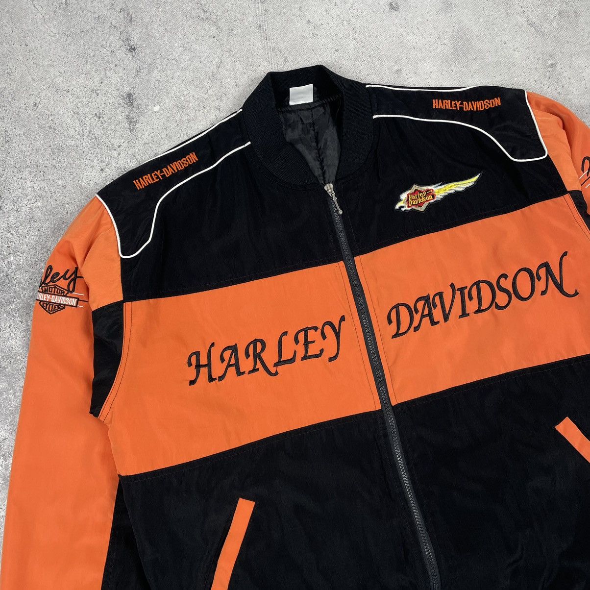 Harley Davidson × Vintage Vintage Harley Davidson Racing Jacket Size US XXL / EU 58 / 5 - 6 Thumbnail