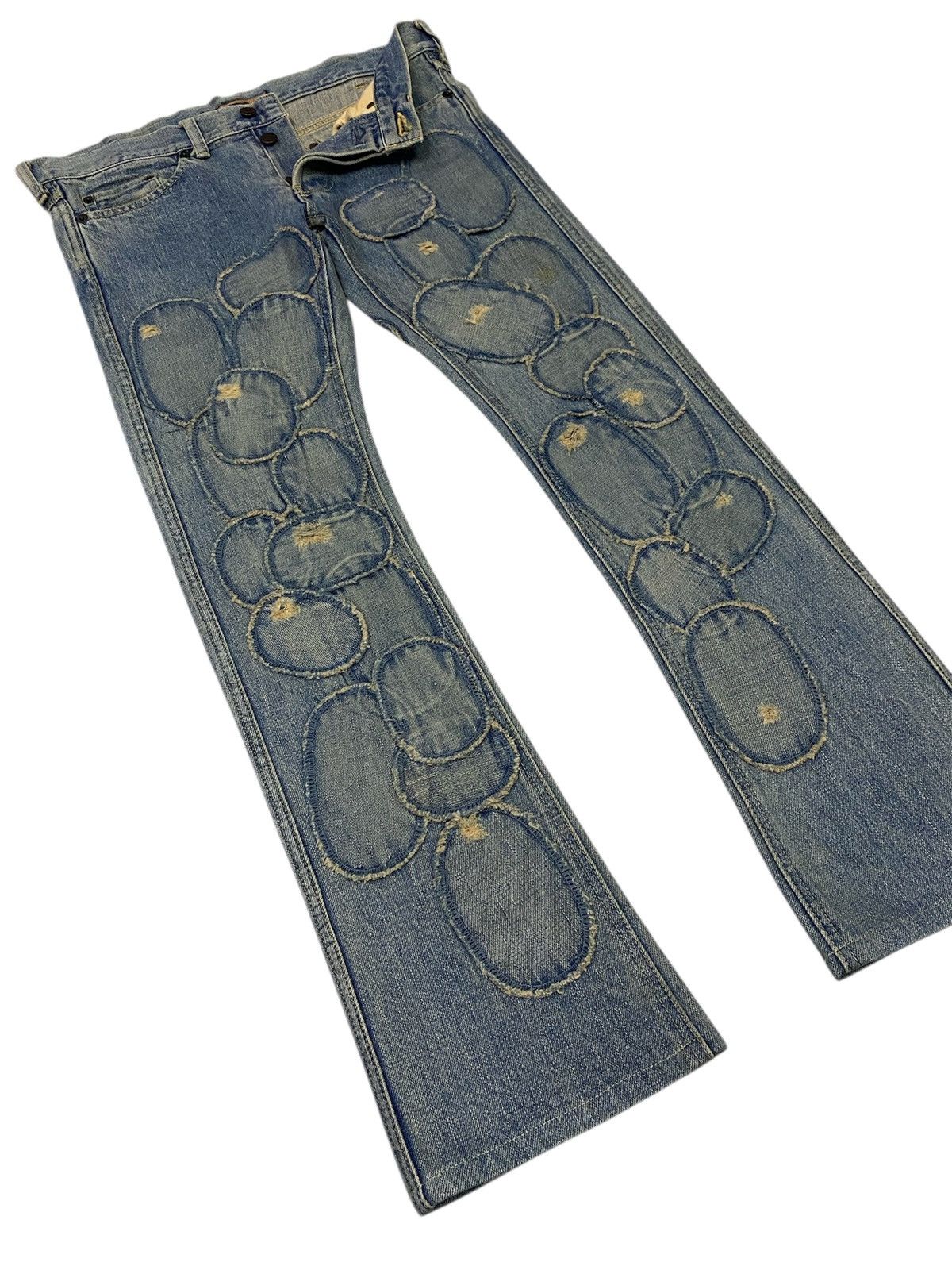 Cosmic Wonder Rare🔥1999 Cosmic Wonder ‘MADONNA’ Patchwork Distressed Denim Size 30" / US 8 / IT 44 - 25 Thumbnail