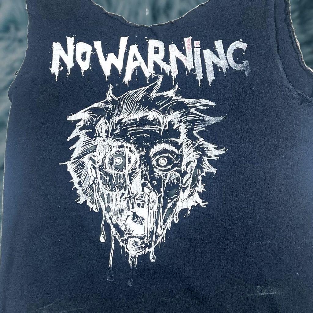 Vintage VINTAGE Y2K Grunge No Warning Hardcore Rock Shirt Sz Small Cut Tank top Men T-Shirt Black Rock Mens S Size US S / EU 44-46 / 1 - 1 Thumbnail