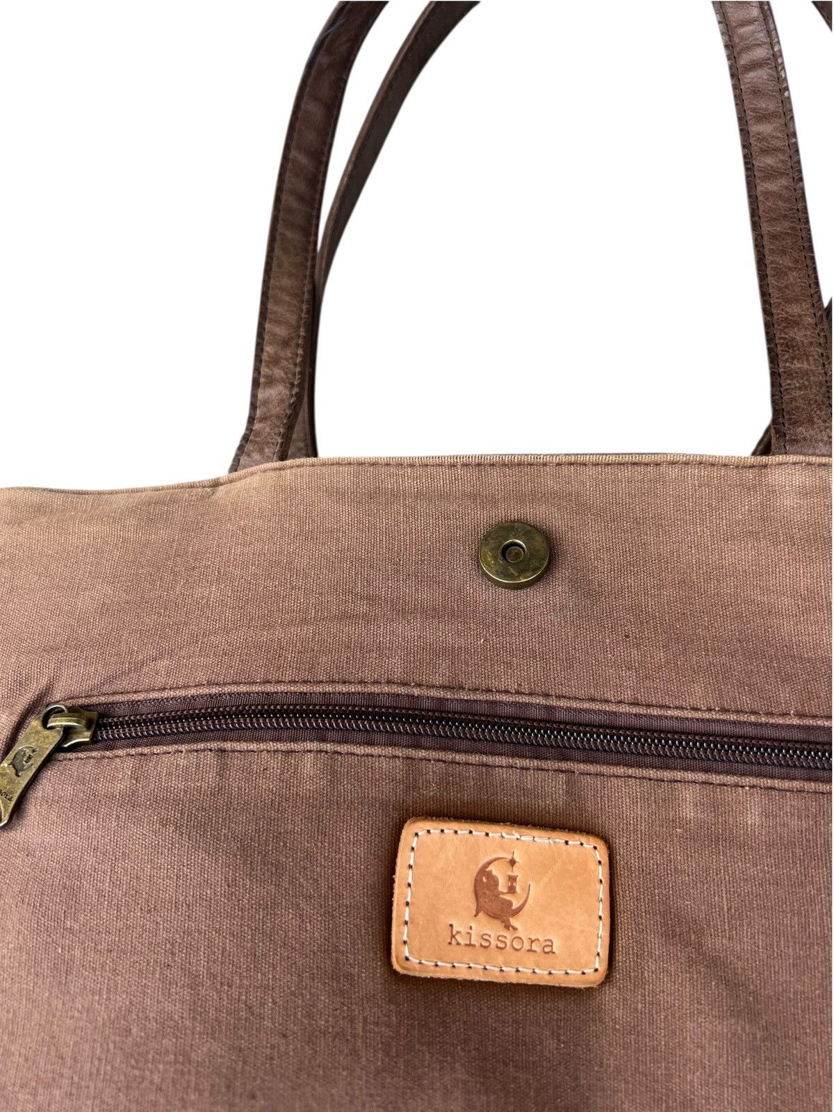 Leather Kissora Japan Faded Patina Leather Tote Bag Size ONE SIZE - 19 Thumbnail