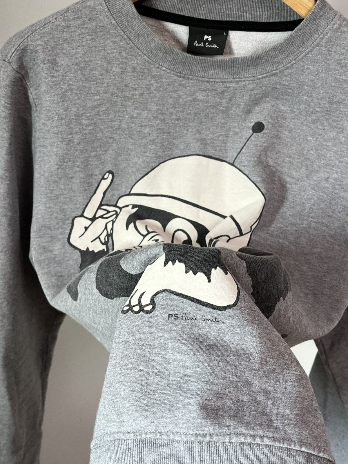 Paul Smith Paul Smith Space Monkey big logo sweatshirt men's sz M Size US M / EU 48-50 / 2 - 4 Thumbnail