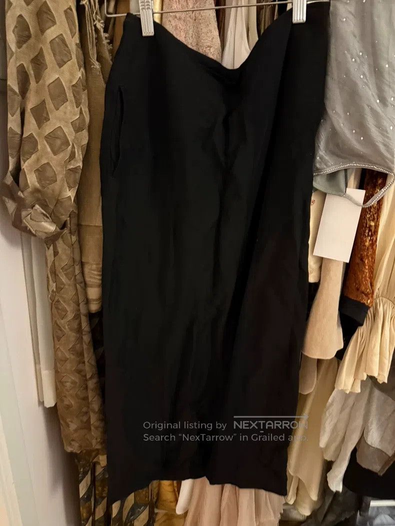 Yohji Yamamoto Yohji Yamamoto size 1 Black classic cotton skirt Size 24" / US 00 / IT 34 - 1 Thumbnail