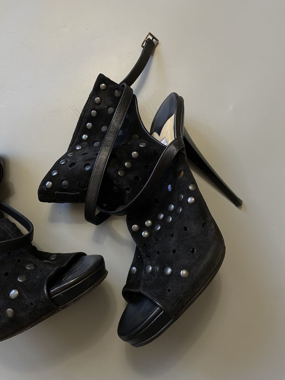 Jimmy Choo Jimmy Choo leather suede boots heels Size US 10 / IT 40 - 2 Thumbnail
