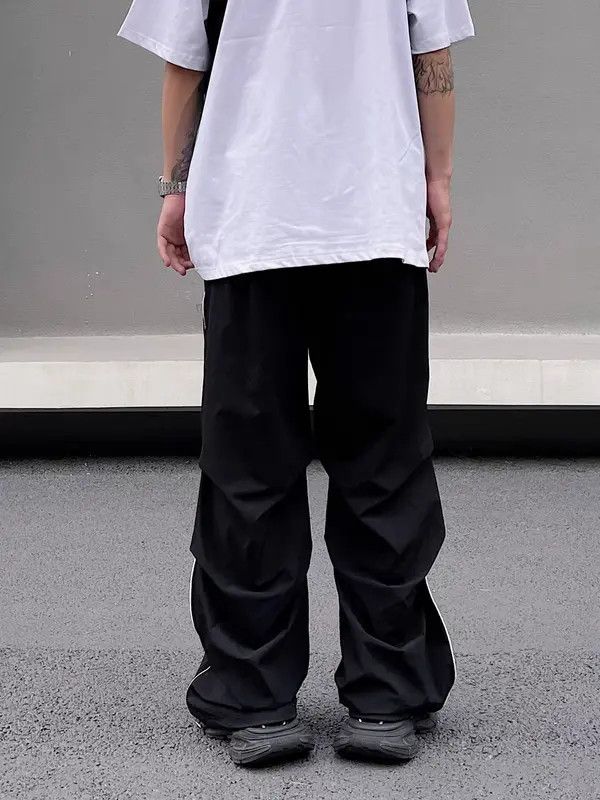VIBE Black High Street Vintage Loose Casual Pants Size US 32 / EU 48 - 3 Thumbnail