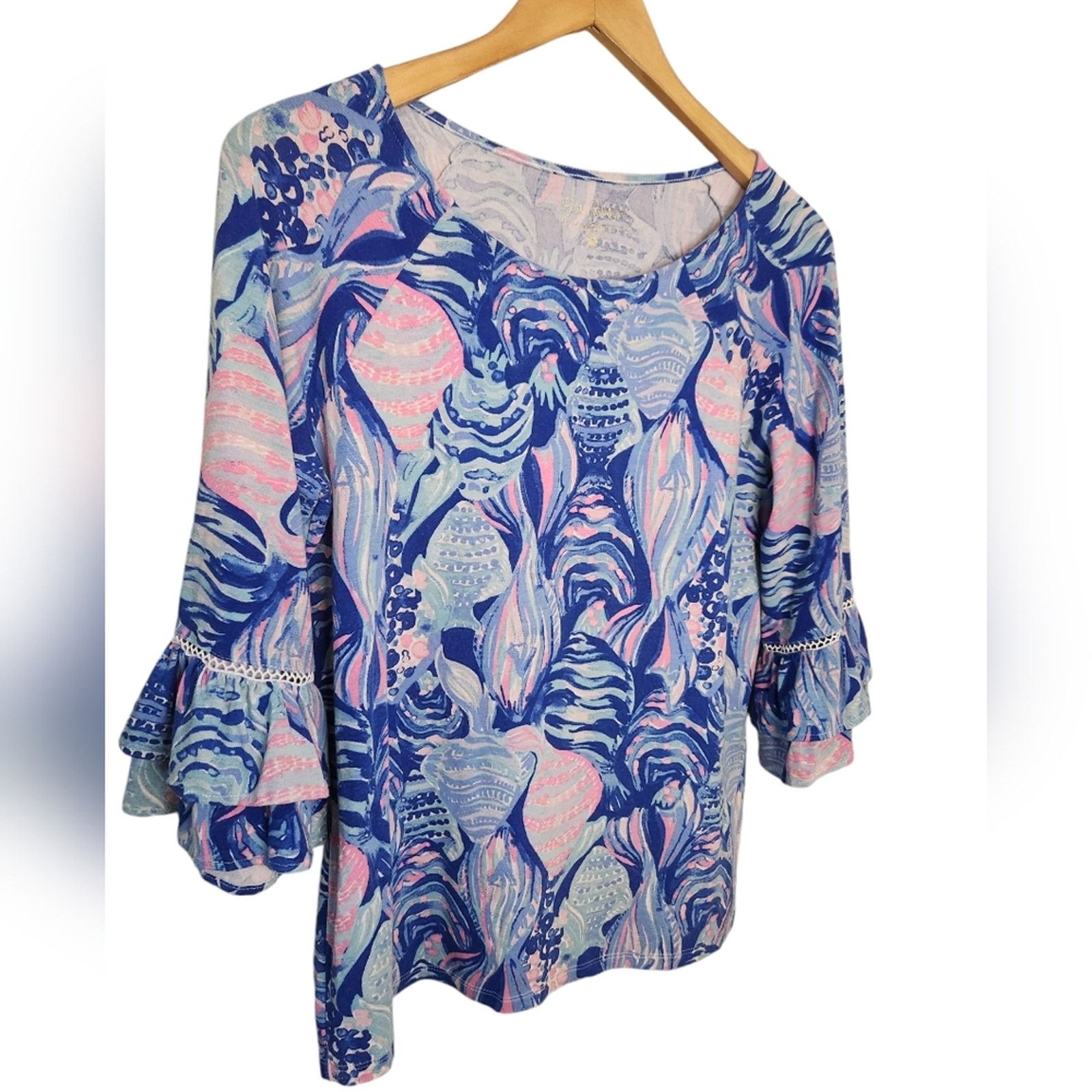 Lilly Pulitzer Lilly Pulitzer Laddie Top in Twilight Blue Medium Size M / US 6-8 / IT 42-44 - 5 Thumbnail