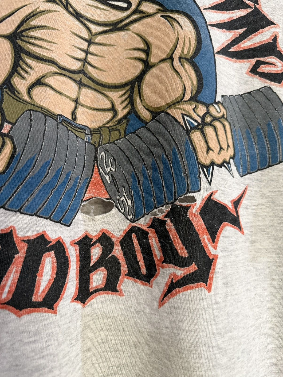 Band Tees Thrashed Vintage 90s Bad Boy GYM House Of Pain Faded Tee Size US L / EU 52-54 / 3 - 3 Thumbnail