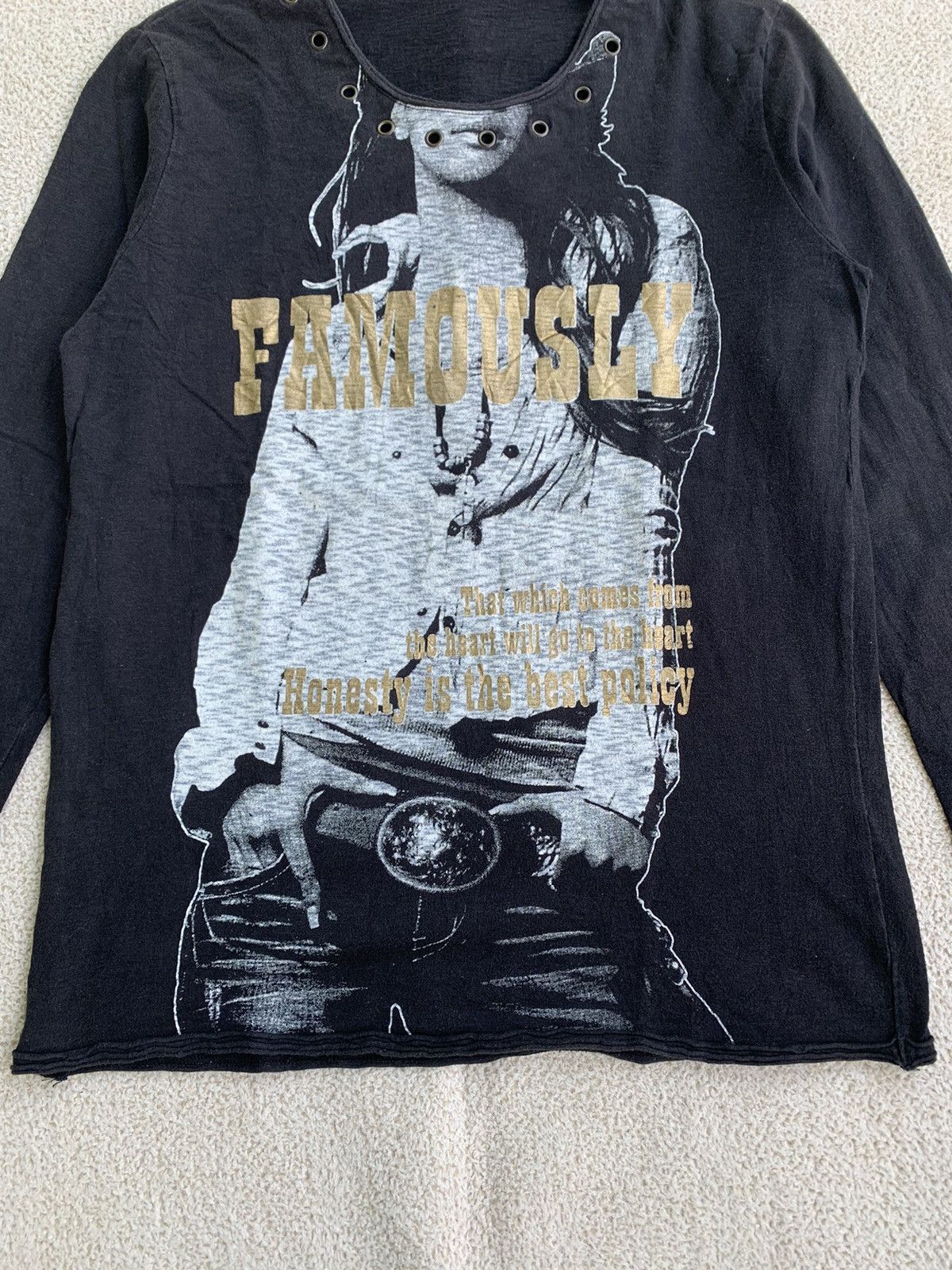 Beauty Beast × If Six Was Nine × Japanese Brand Japanse Brand CP Poem Longsleeve Y2k style Size US L / EU 52-54 / 3 - 3 Thumbnail