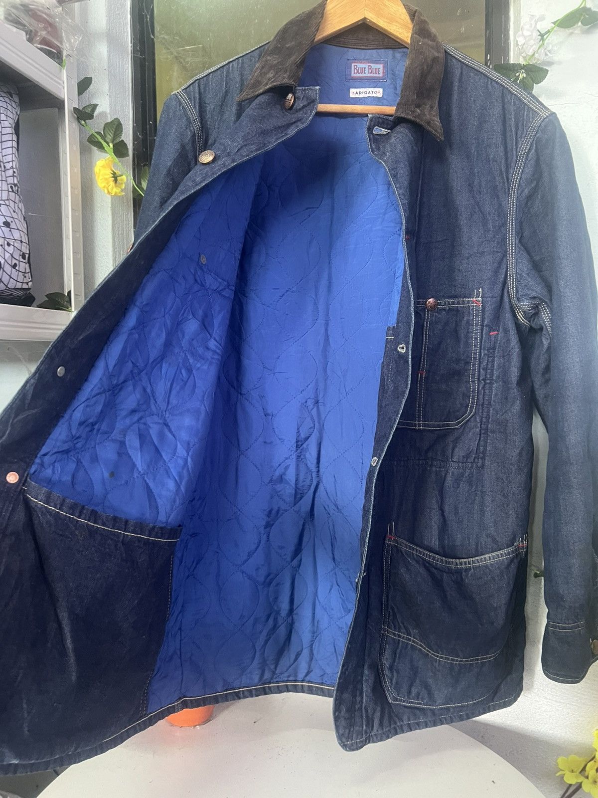 Blue Blue Japan BLUE BLUE ARIGATO JAPAN DENIM CHORE JACKET Size US L / EU 52-54 / 3 - 10 Thumbnail