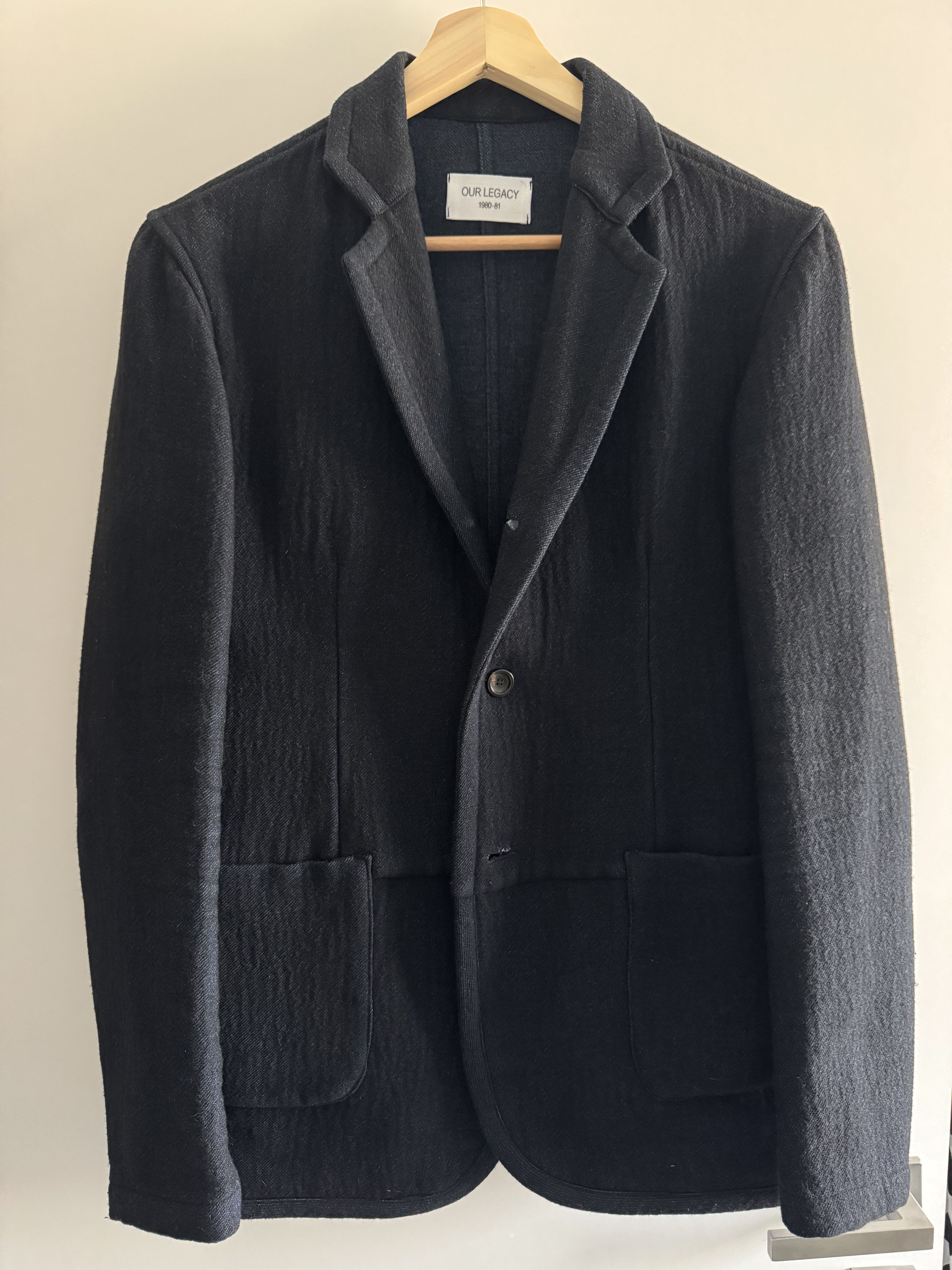 Our Legacy Our Legacy Hokusai Navy Wool Blazer Size M | Grailed