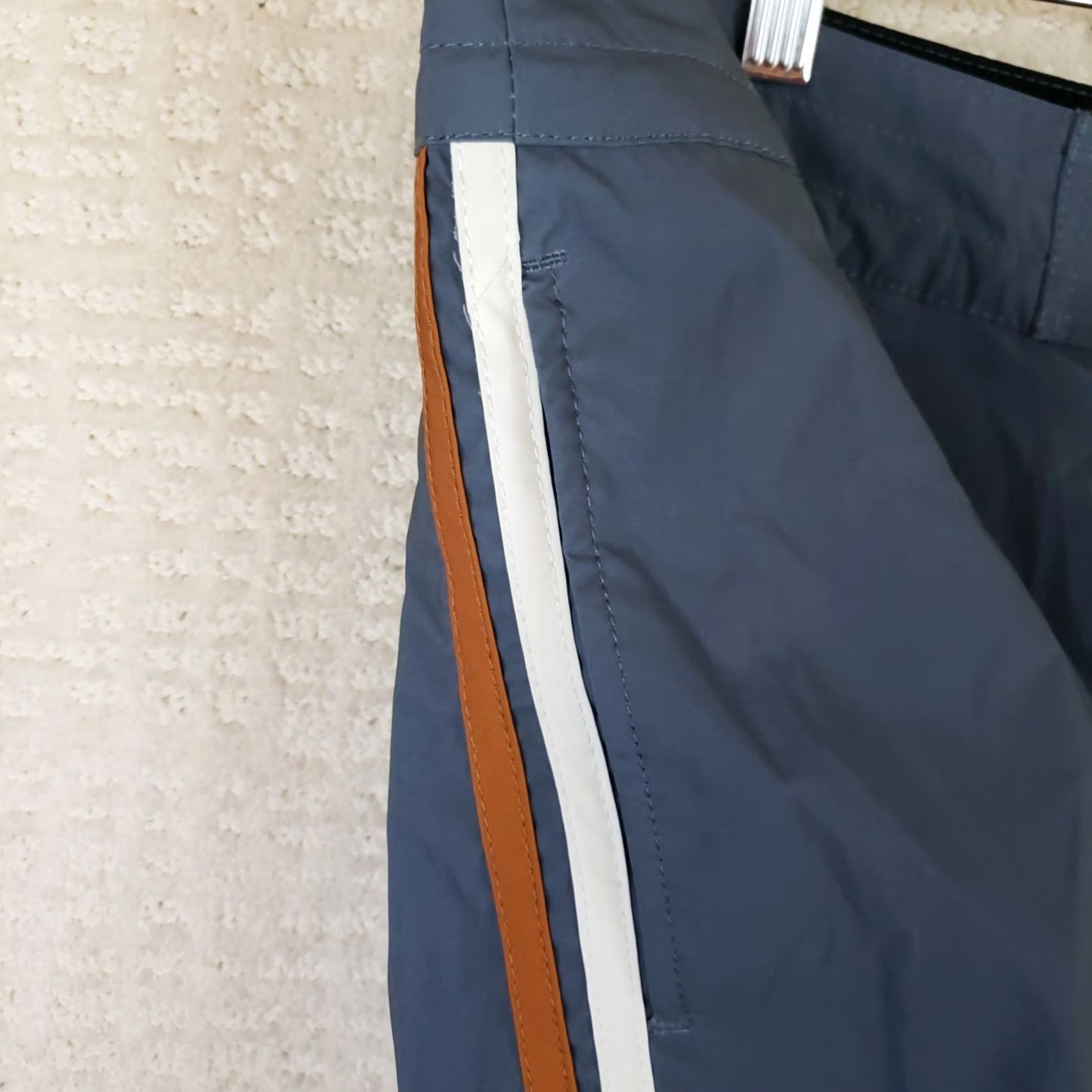 Howler Brothers Howler Bros Bruja 8" Board Shorts Men's Size 40 Dark Gray Side Stripes Pockets Drawstring Beach Outdoor Lake Life Surfing Watersports Mens Size US 40 / EU 56 - 4 Thumbnail