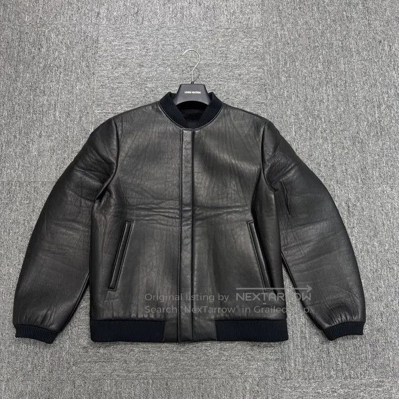 Prada Black Sheepskin Leather Jacket.