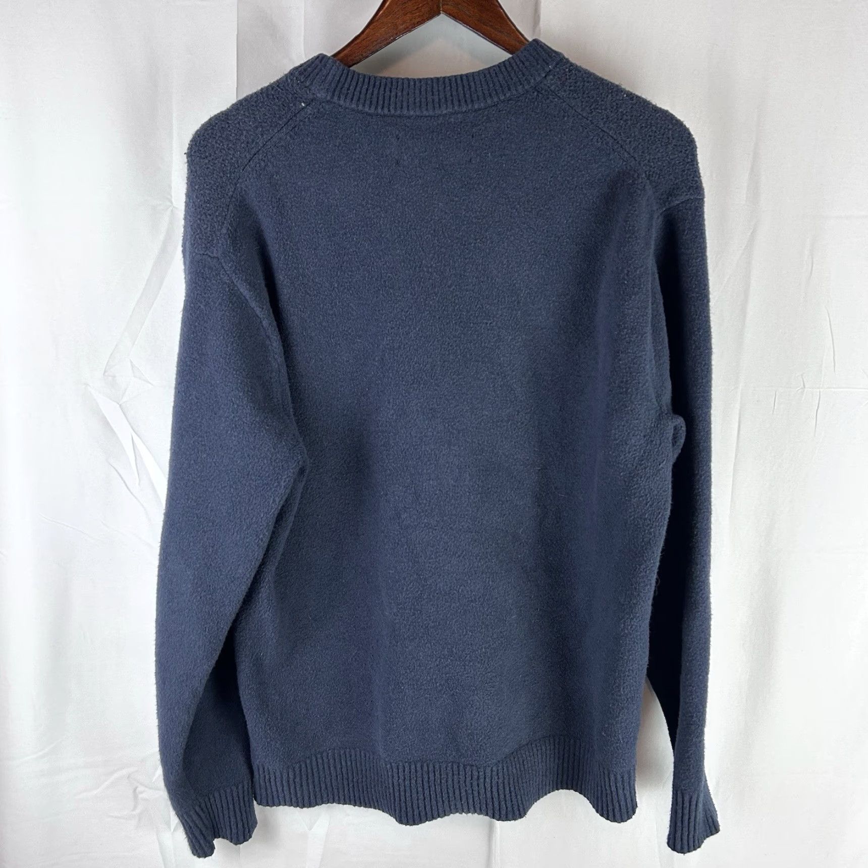 Abercrombie & Fitch Abercrombie & Fitch Mens M Navy Flower Crewneck Pullover Sweater Size US M / EU 48-50 / 2 - 7 Thumbnail