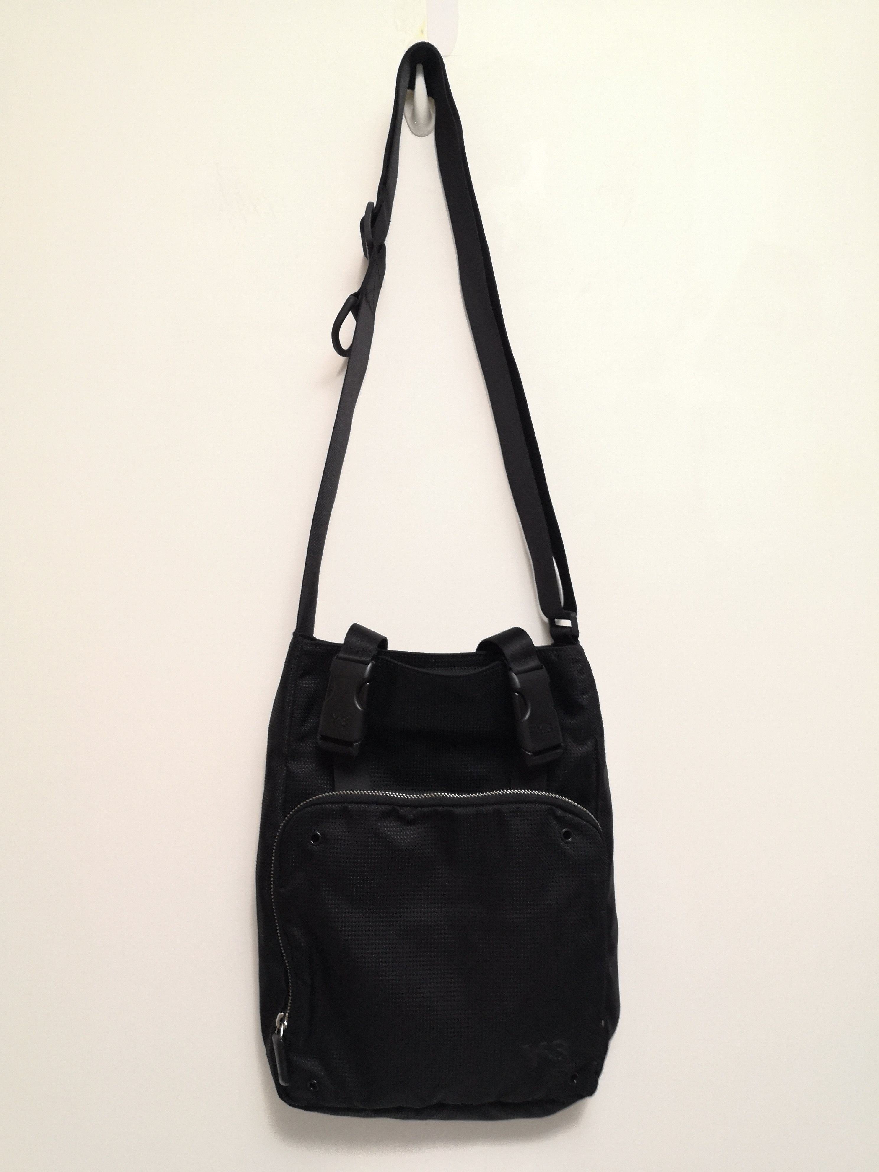 Adidas × Y-3 × Yohji Yamamoto Y-3 By Yohji Yamamoto x Adidas Black Crossbody Tote Bag Size ONE SIZE - 3 Thumbnail
