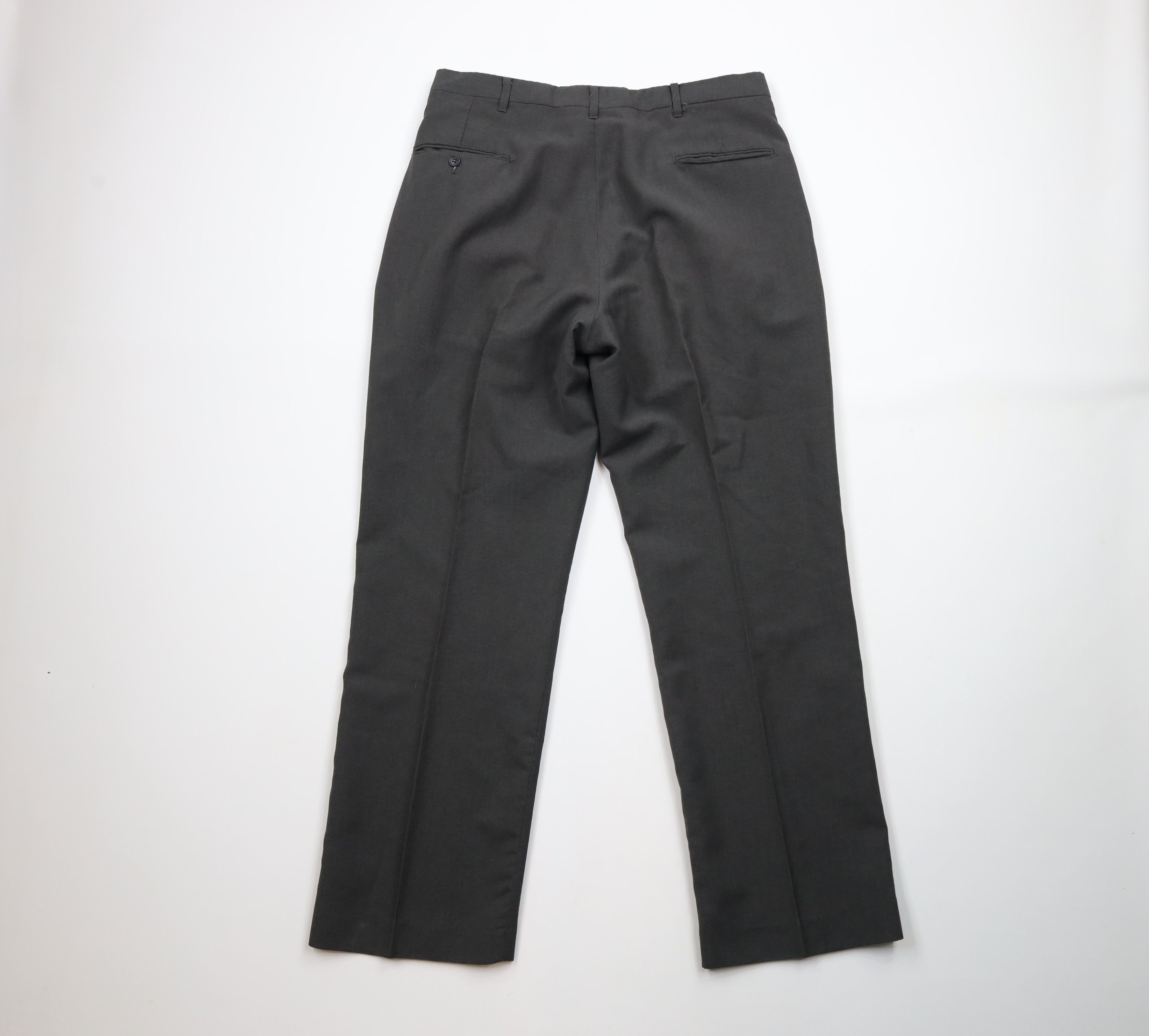 Vintage Vintage 70s Streetwear Wool Blend Wide Leg Pants Gray Size 34 - 8 Thumbnail