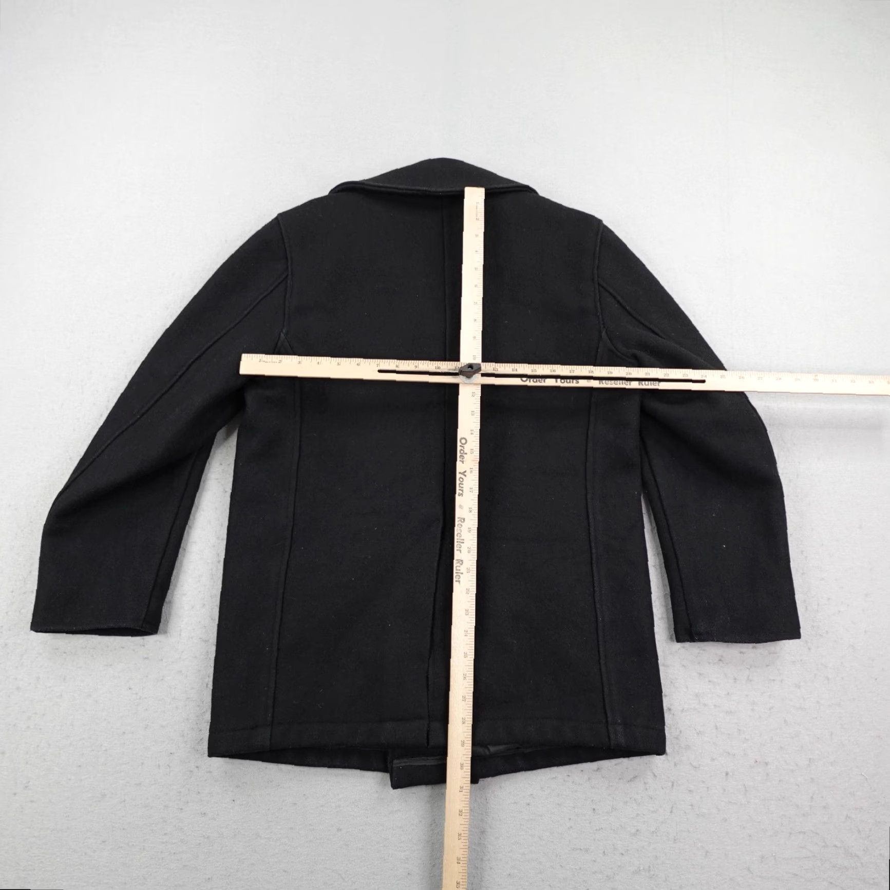Vintage VINTAGE Spiewak Jacket Mens 40 Wool Blend Golden Fleece Pea Coat Navy Quilted Wool Coat Black Button Pockets Insulated Lined Size US XXS / EU 40 - 5 Thumbnail