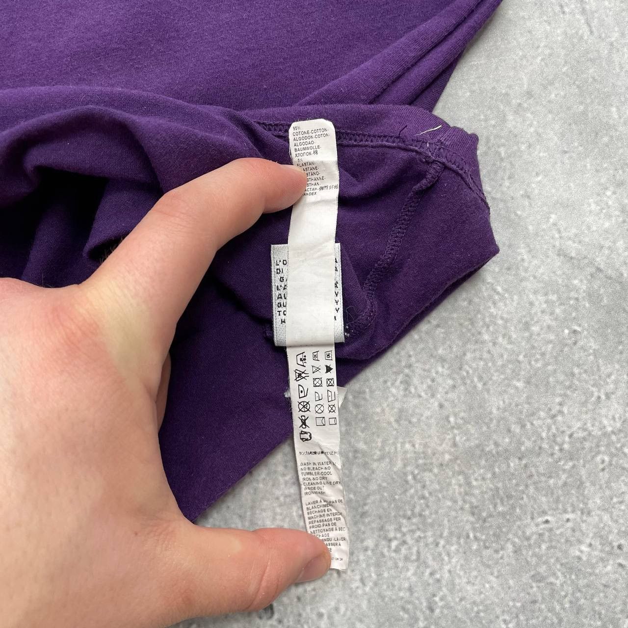 Designer × Dolce & Gabbana Dolce & Gabbana Underwear V-Neck T Shirt Purple Size XL/XXL Size US XXL / EU 58 / 5 - 7 Thumbnail