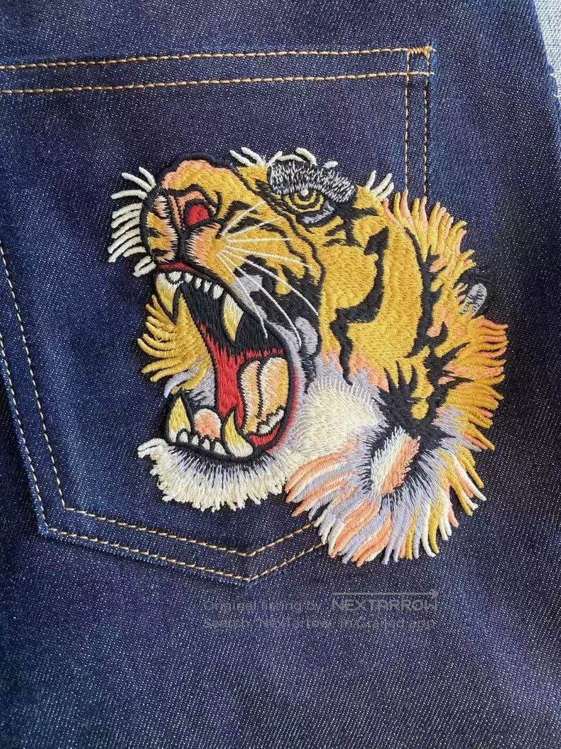 Gucci Gucci Tiger pattern printed straight jeans Size US 32 / EU 48 - 6 Thumbnail
