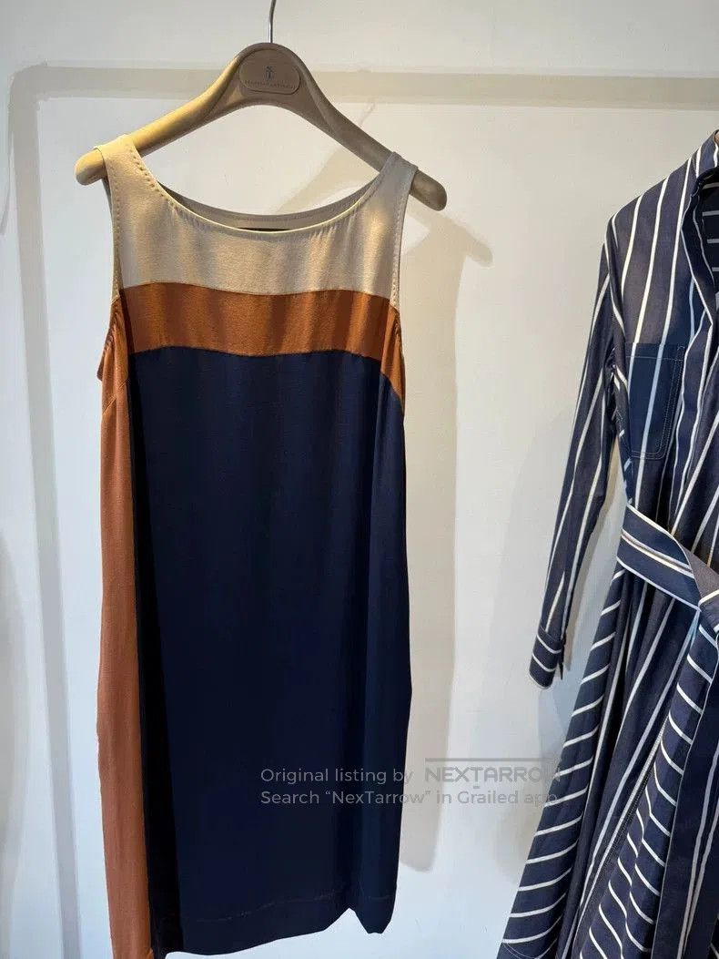 Loro Piana Loro Piana Sleeveless Colorblock Dress. Size US M / EU 48-50 / 2 - 1 Thumbnail