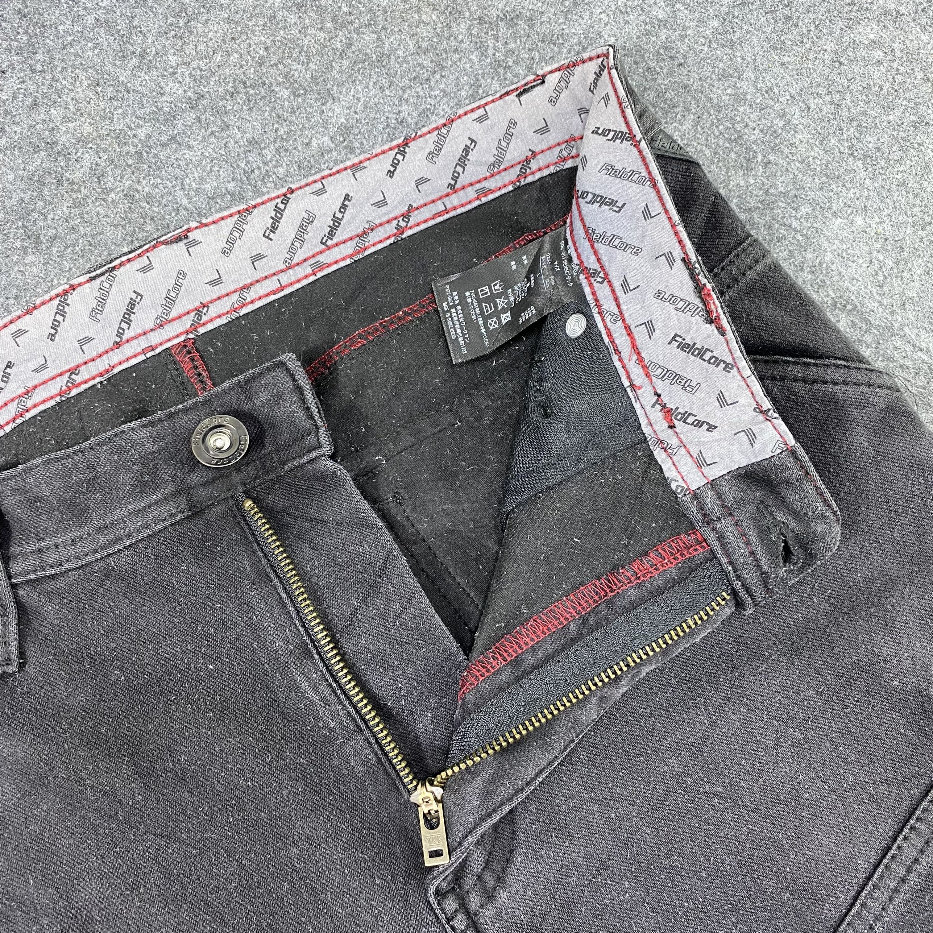 Japanese Brand Fieldcore Fit Style Black Cargo Pants - C035 Size US 33 - 9 Thumbnail