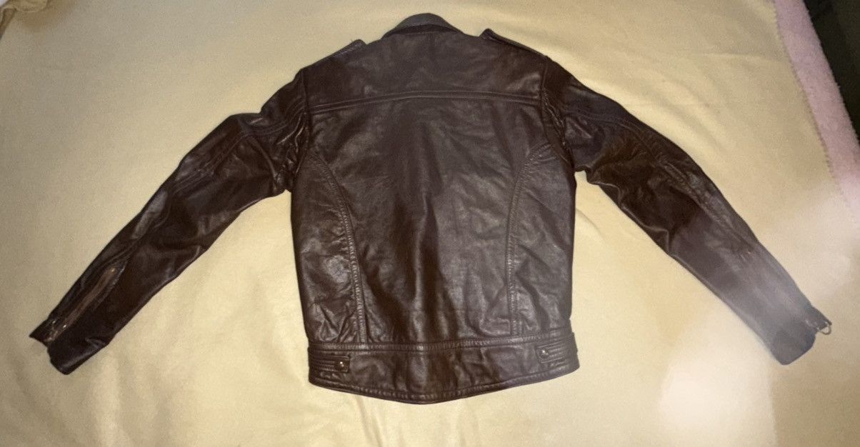 Harley Davidson Harley Davidson AMC Cavalier Leather Trucker/Moto Jacket 36 Size US XXS / EU 40 - 17 Thumbnail