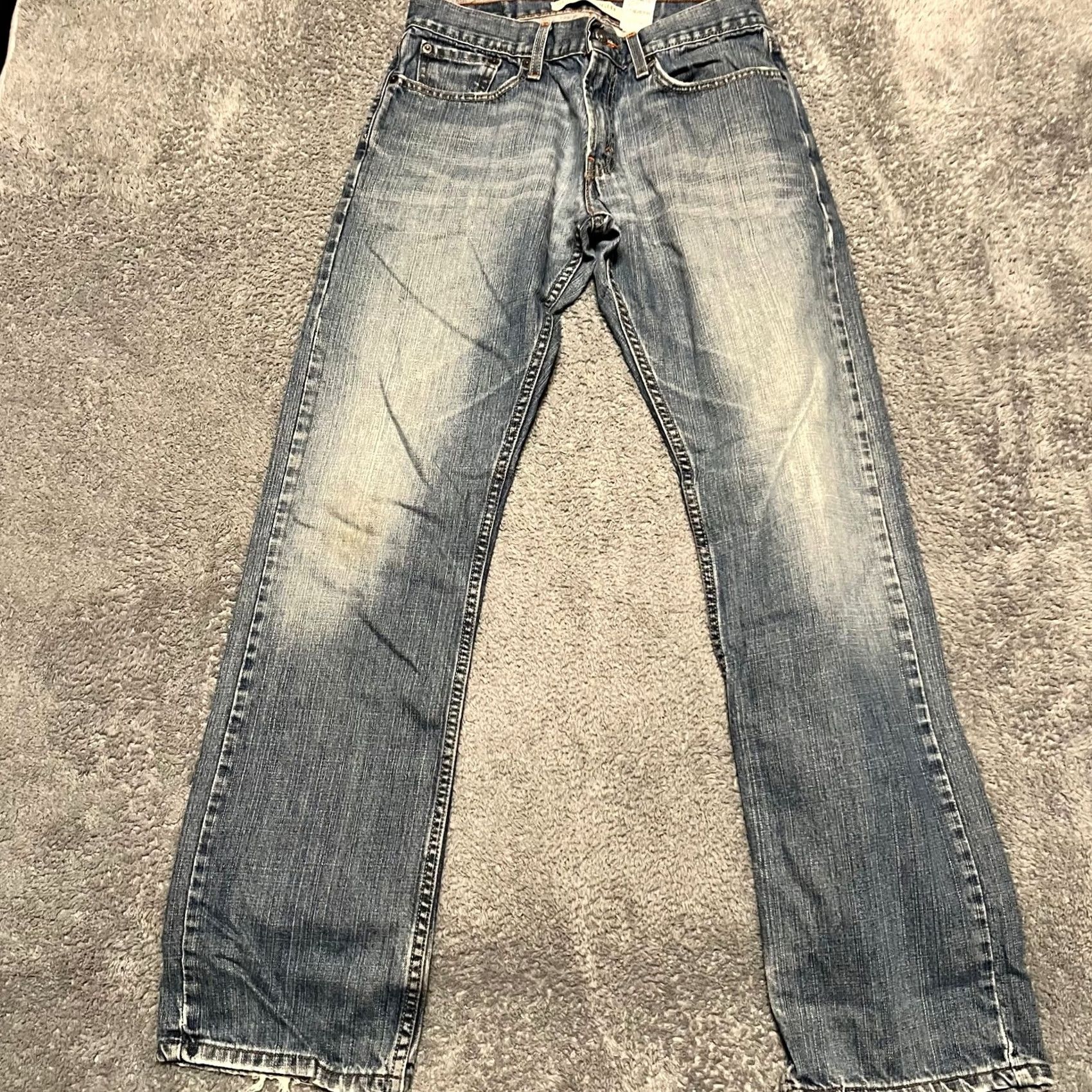 Levi's Levi's 514 Jeans Men 31x32 Straight Fit Denim Slim Blue Regular 30x32 Inseam 32 Mens Straight Fit Jeans Size US 31 - 4 Thumbnail